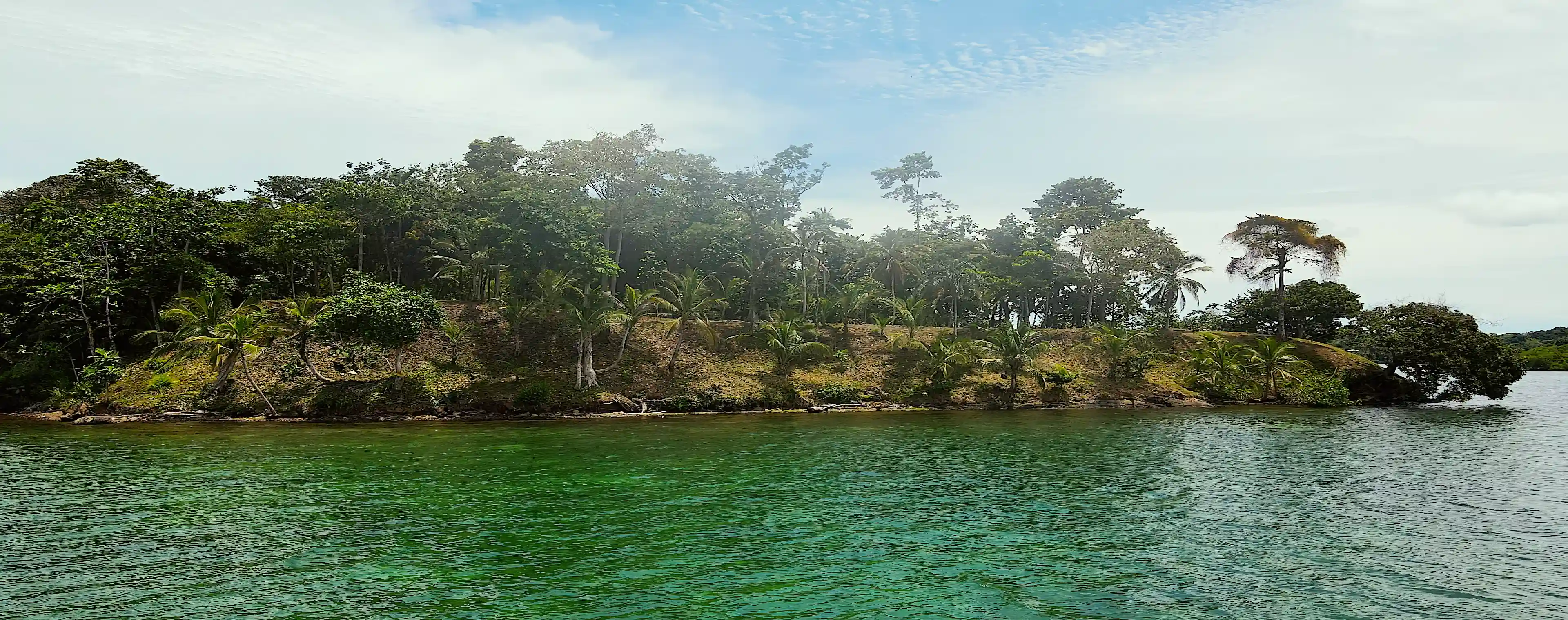 Bird view of a Península Land in Bocas del Toro,...