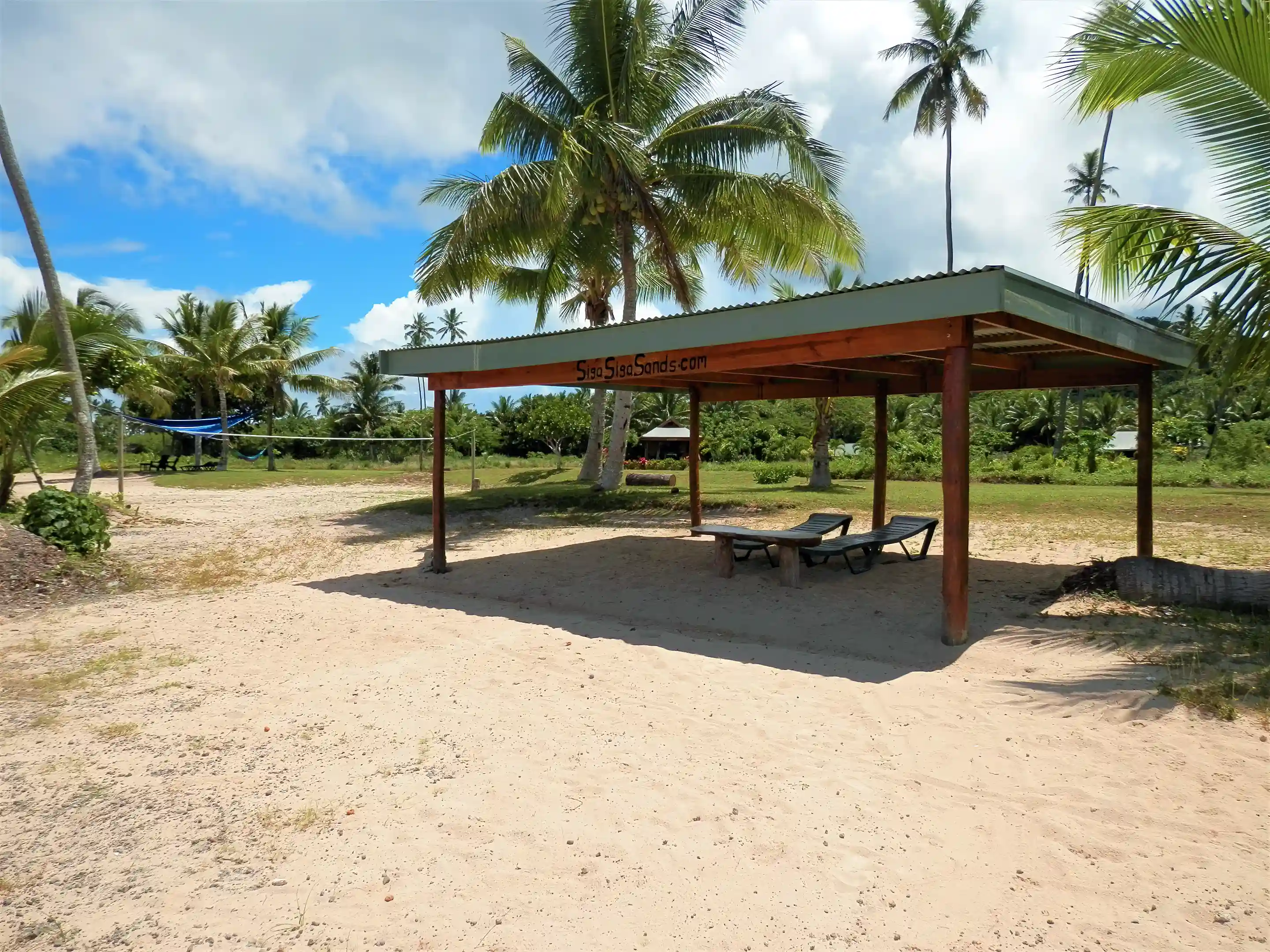 Another one of three beach lounges accessible by Owners