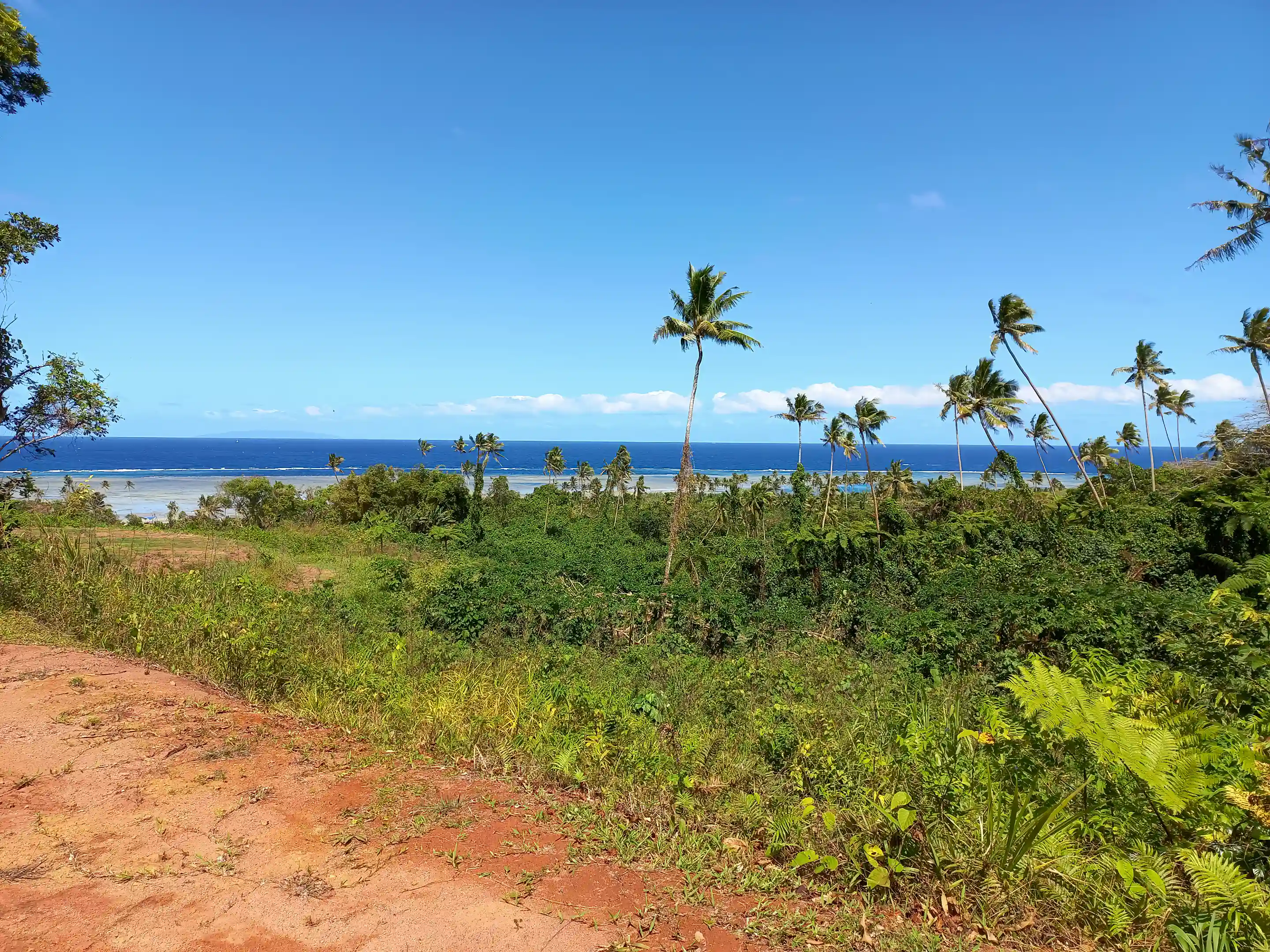 zoomed out panoramic ocean view from Lot 18 in Islands...