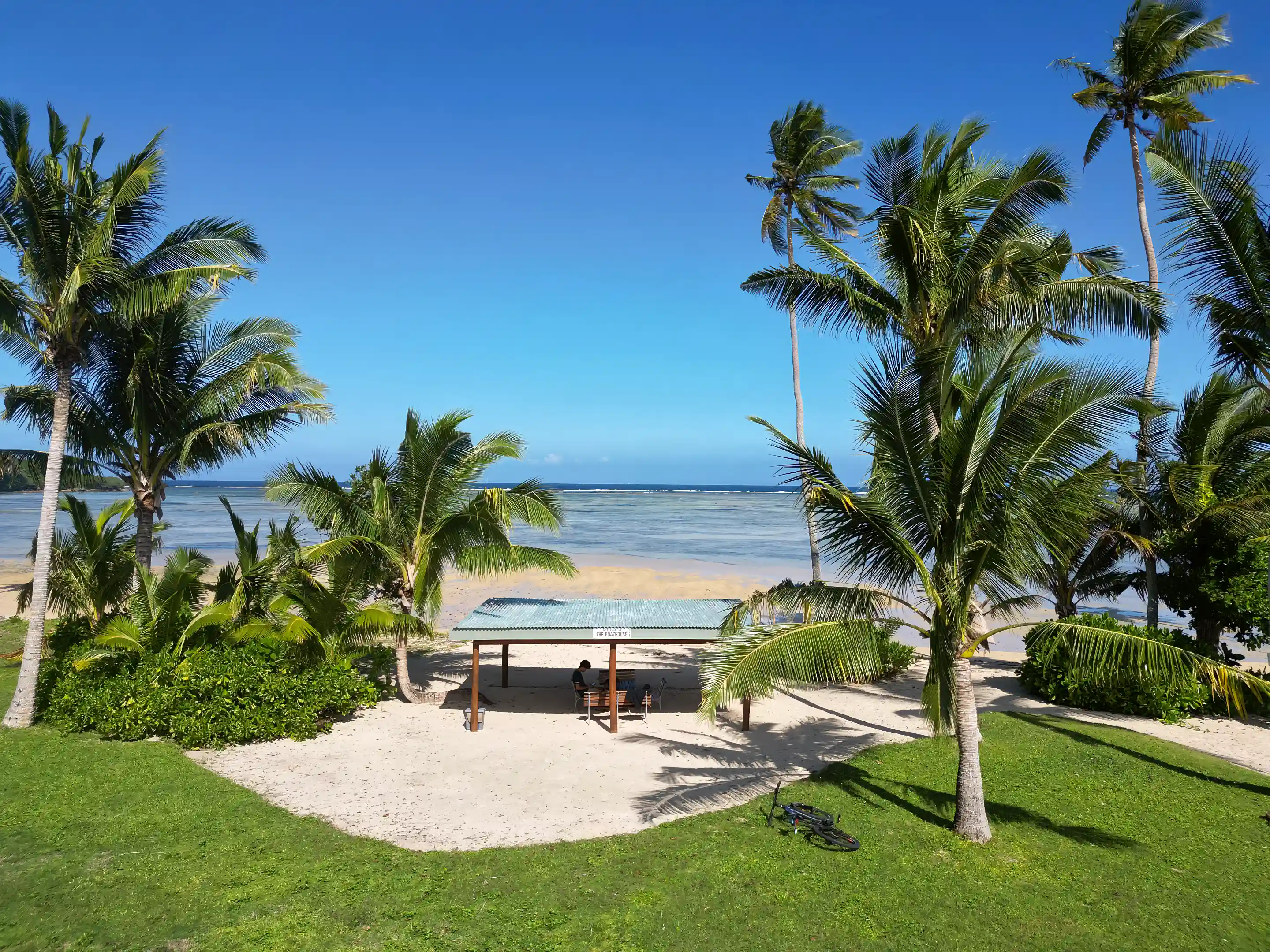 This is 1 of 3 beach lounge areas at Sigasiga...