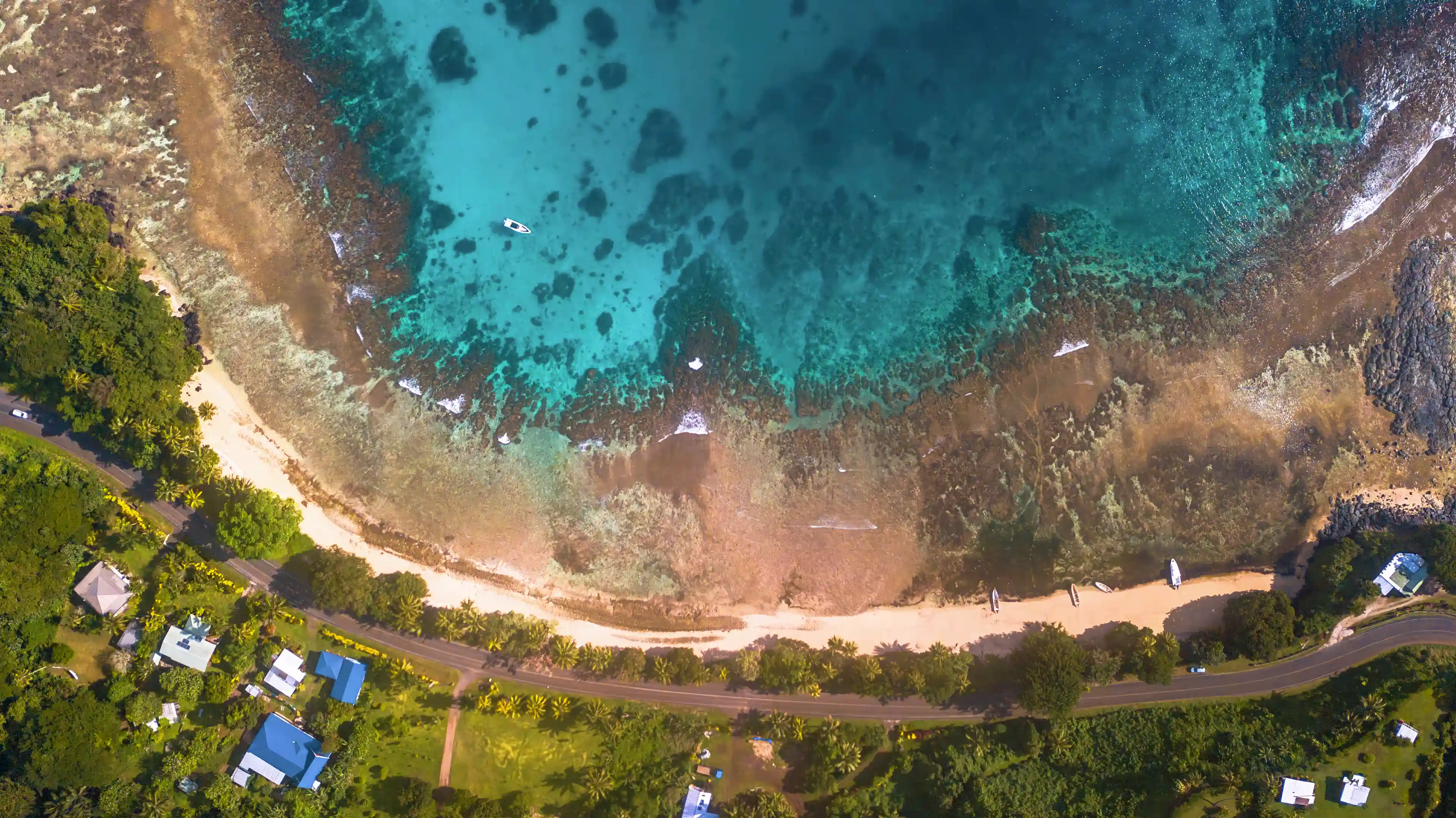 Beautiful reef at the bottom of the hill