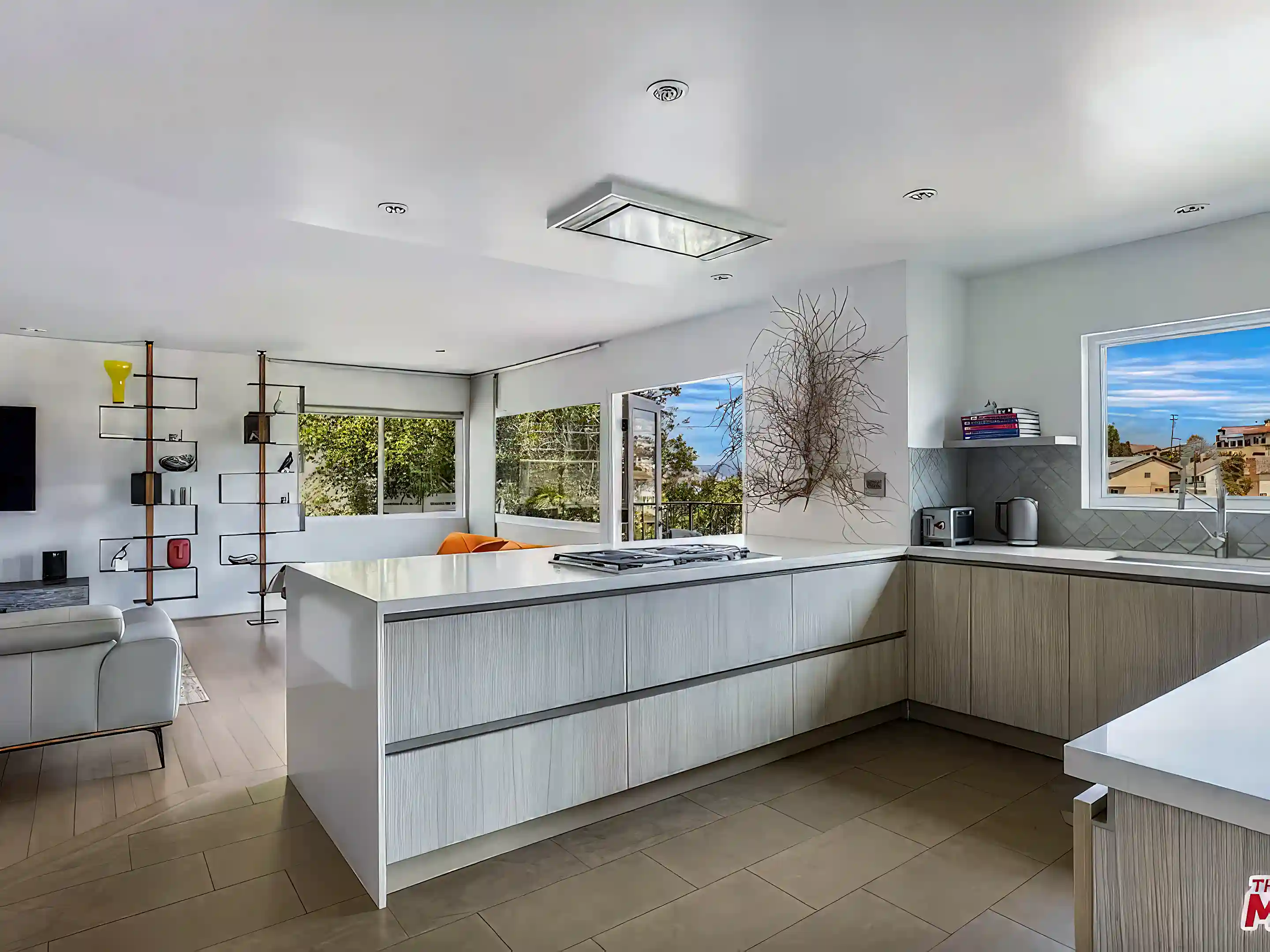 kitchen - tv room