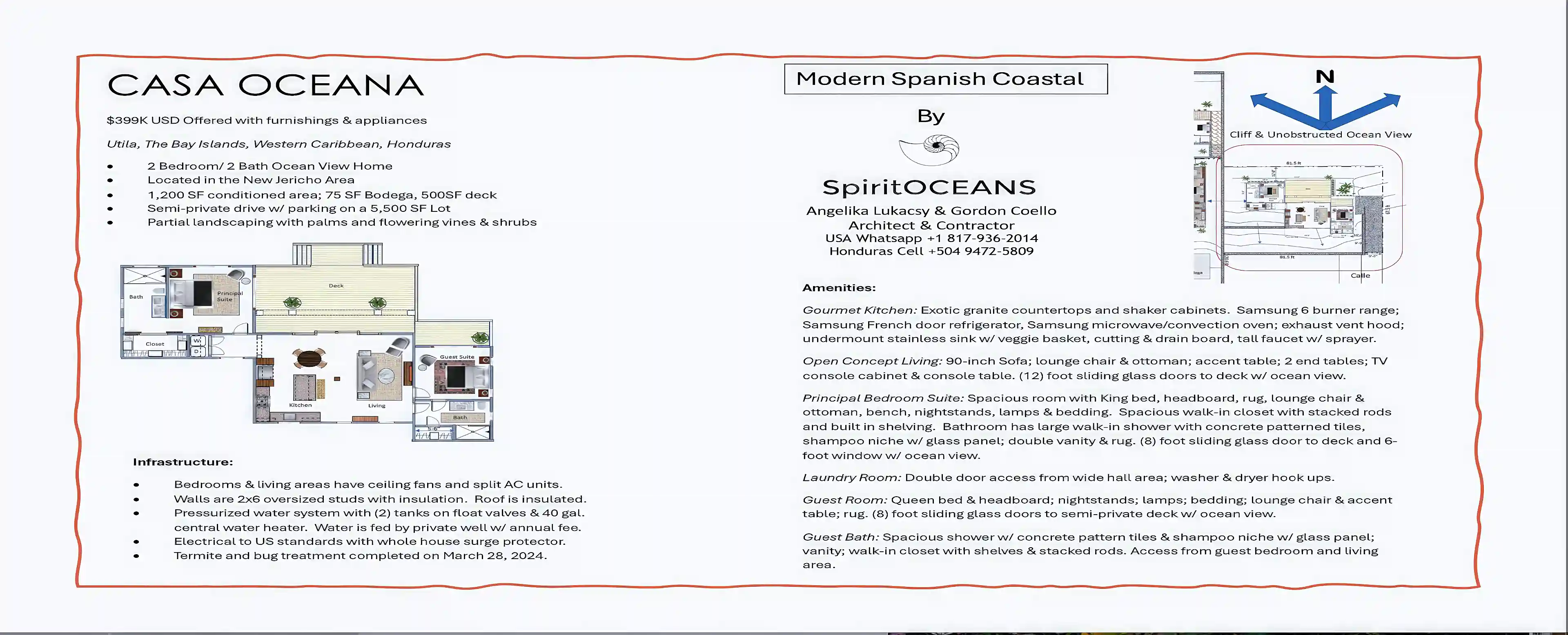 Beach House for Sale in Utila, Bay Islands, Honduras