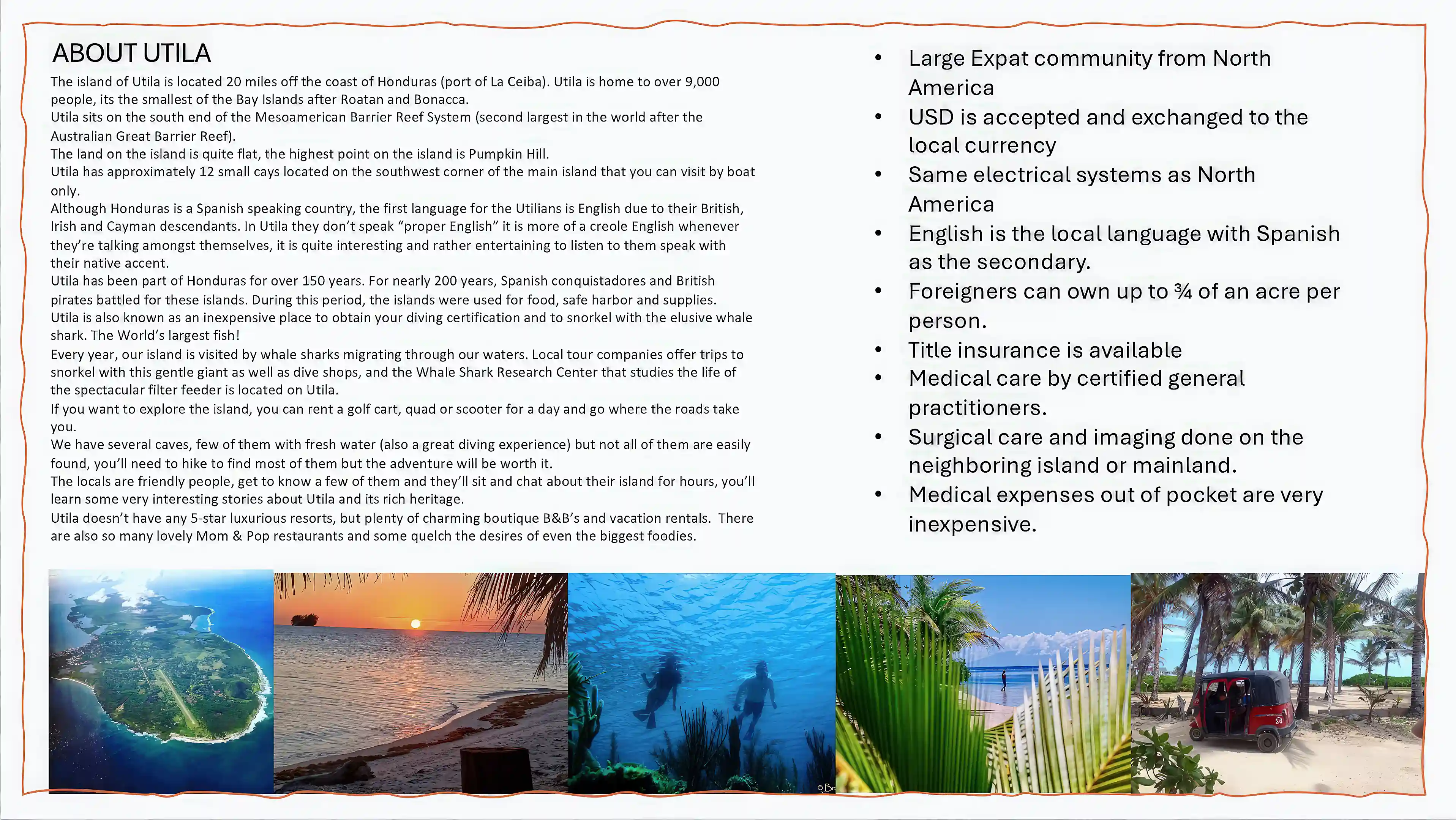 Beach House for Sale in Utila, Bay Islands, Honduras