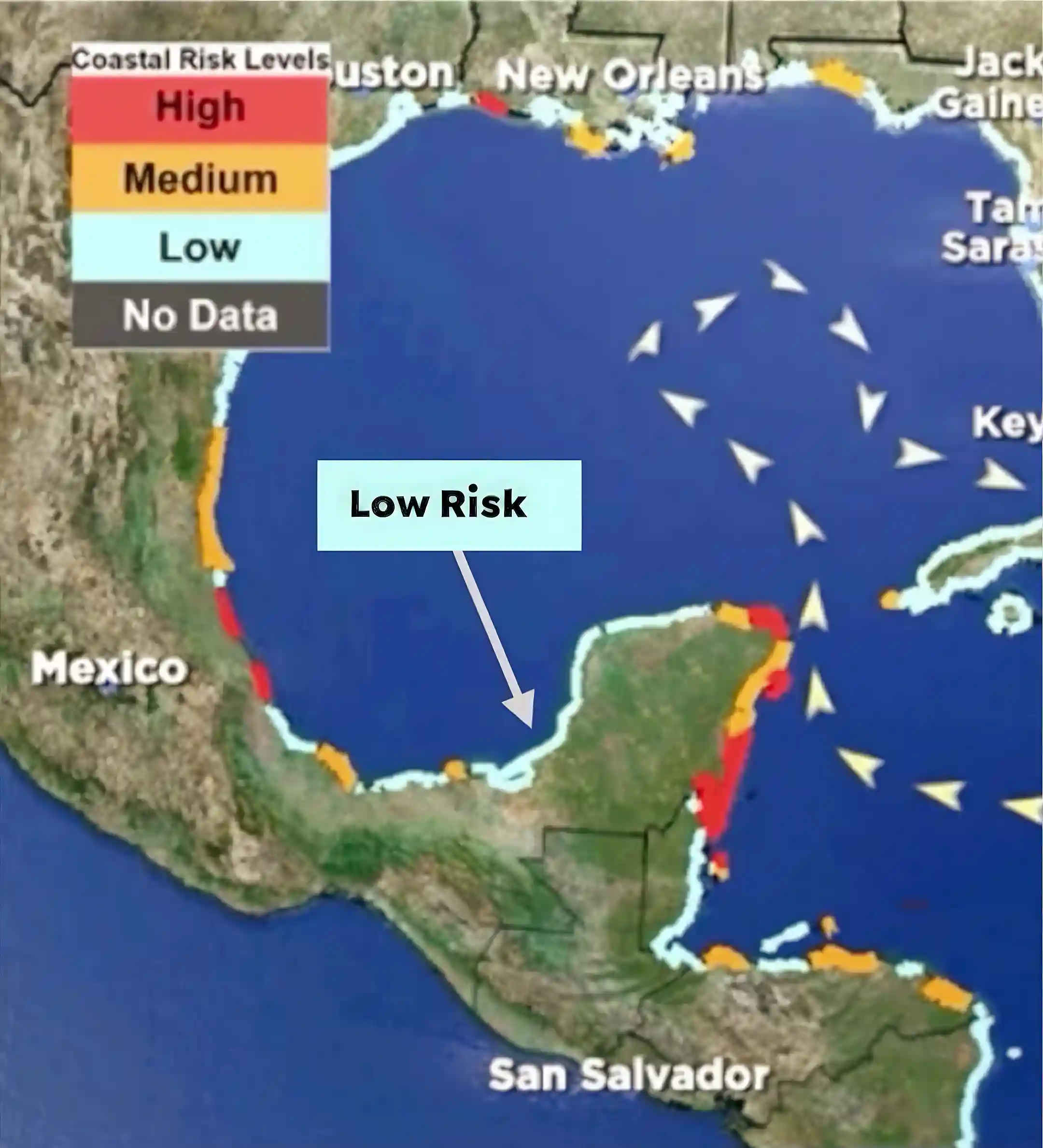 Excellent location - Extremely low risk from Hurricanes and Sargasso...