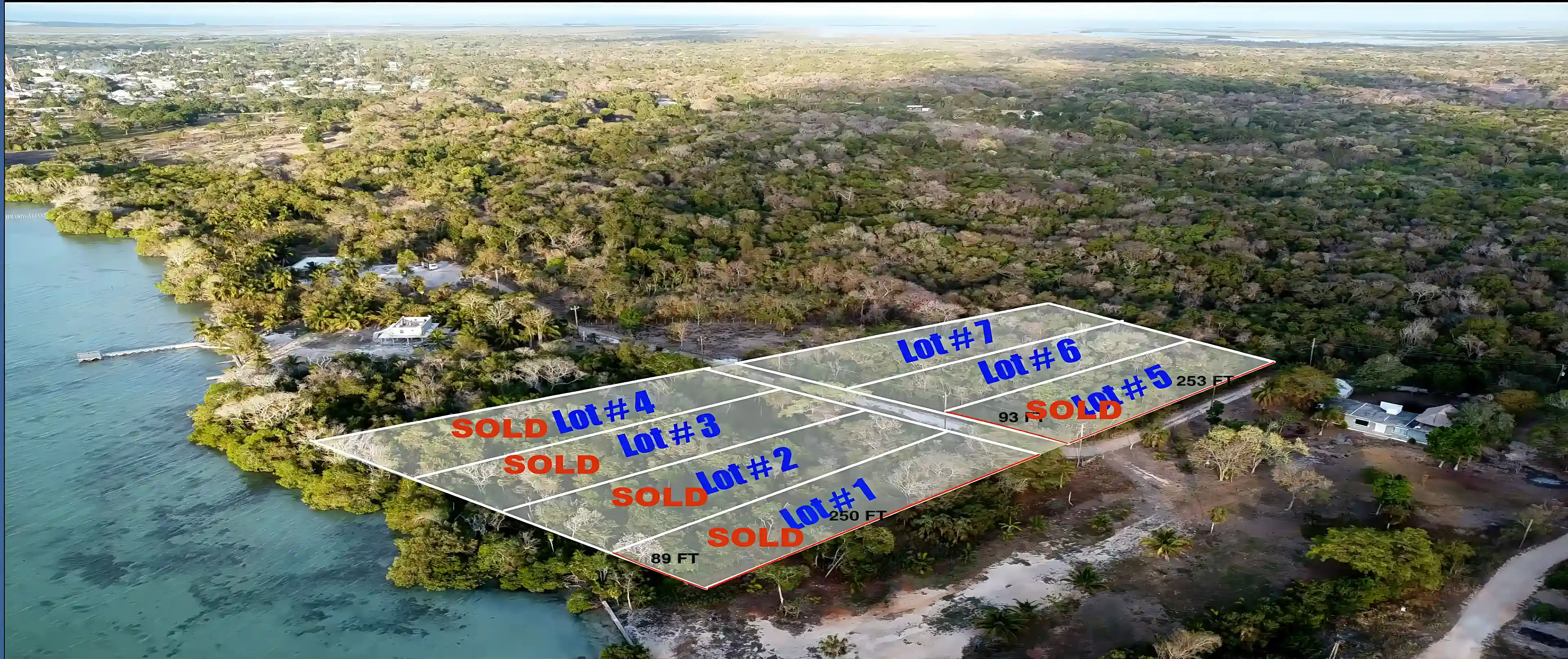 Seaview Parcels for Sale in Sarteneja Village, Corozal, Belize
