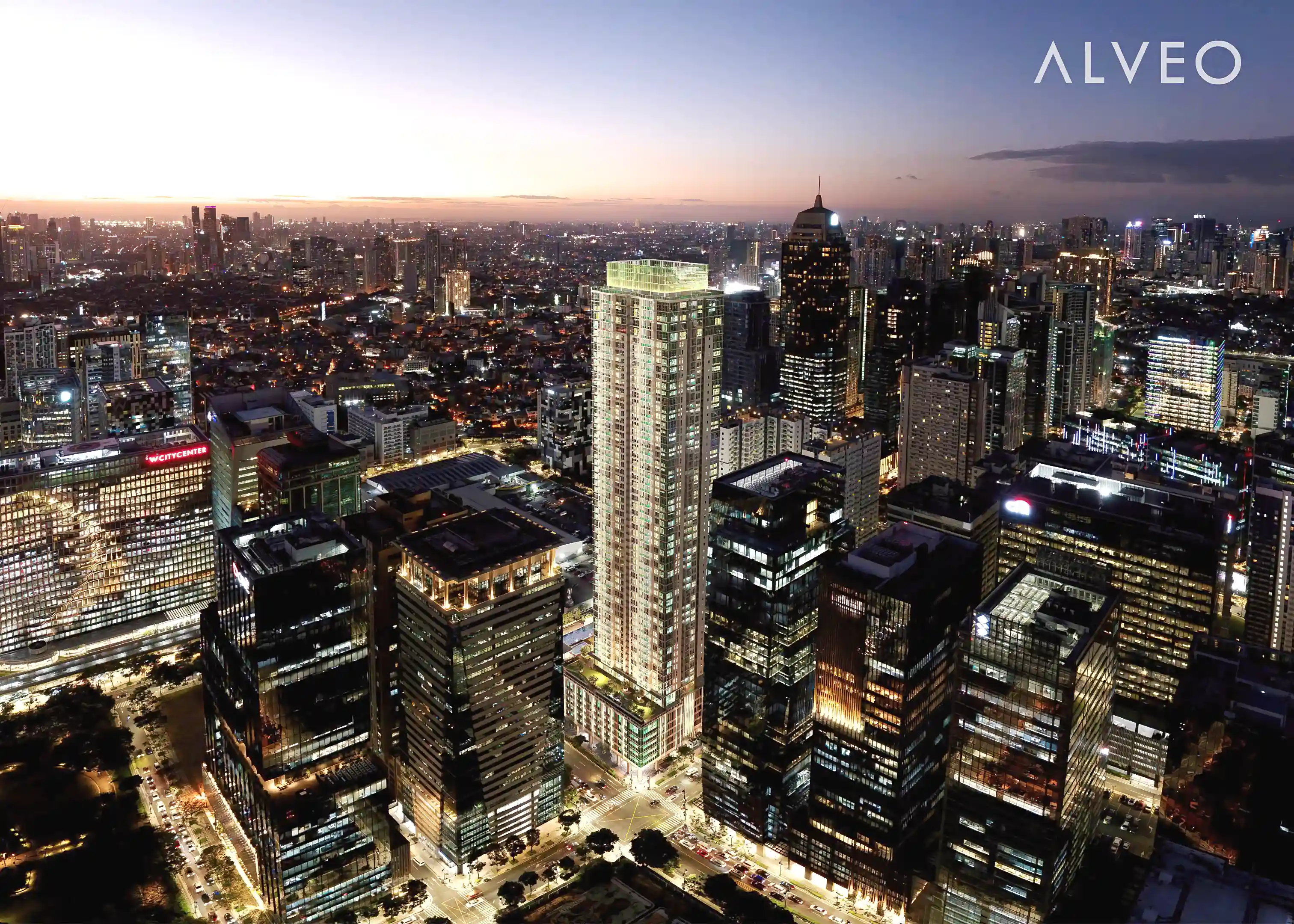 Park East Place at night