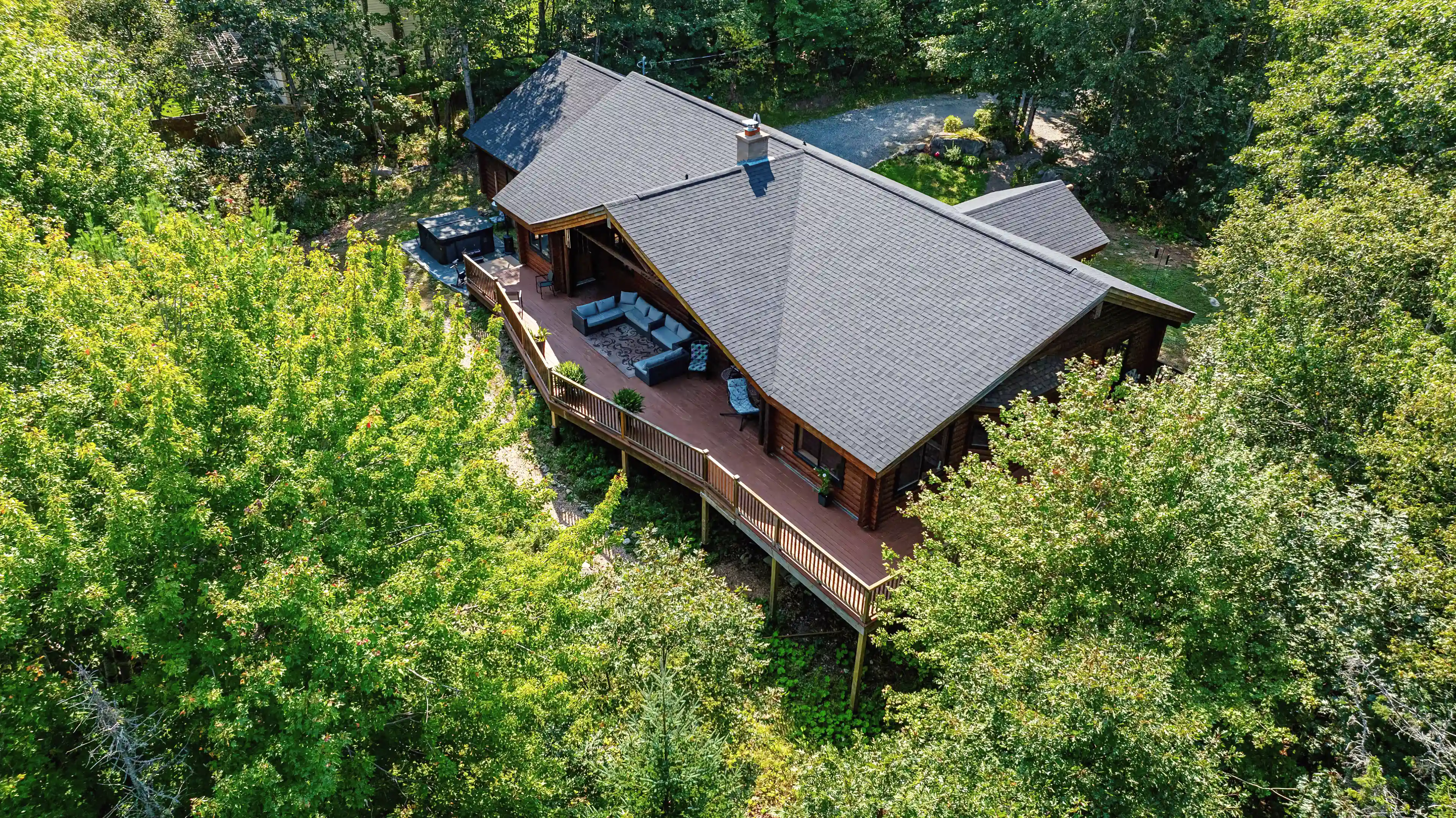 Lakefront Log Bungalow for Sale in Granite Cove Drive, Hubbards, Halifax Regional Municipality, Nova Scotia, Canada