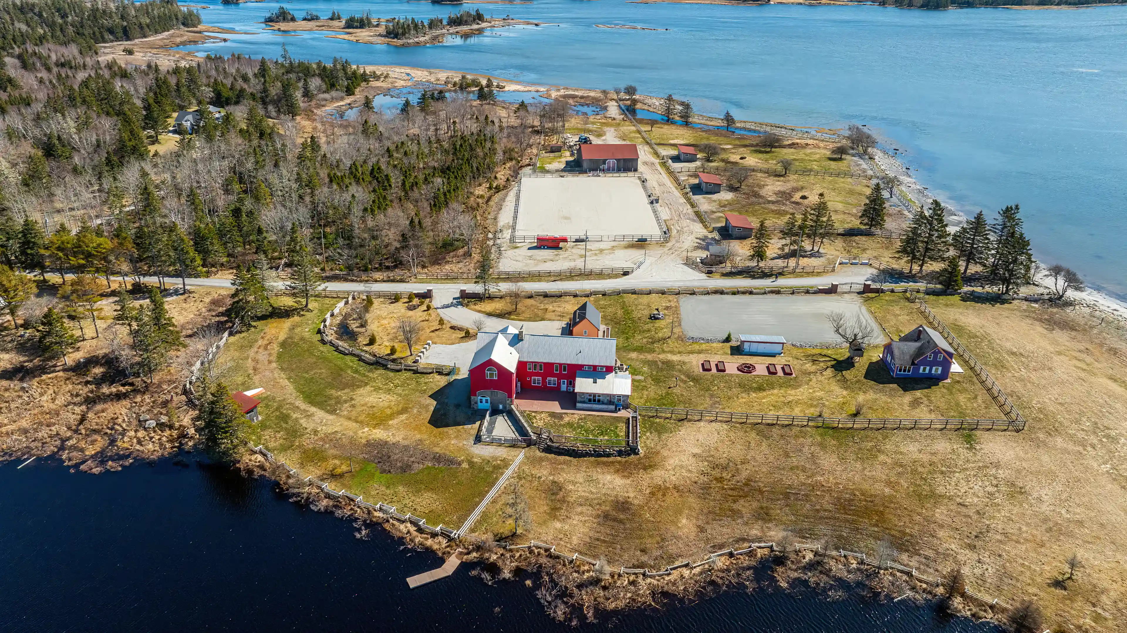 Equestrian Homestead + Land for Sale in 168 Stvens Road, East Green Harbour, Shelburne County, Nova Scotia, Canada