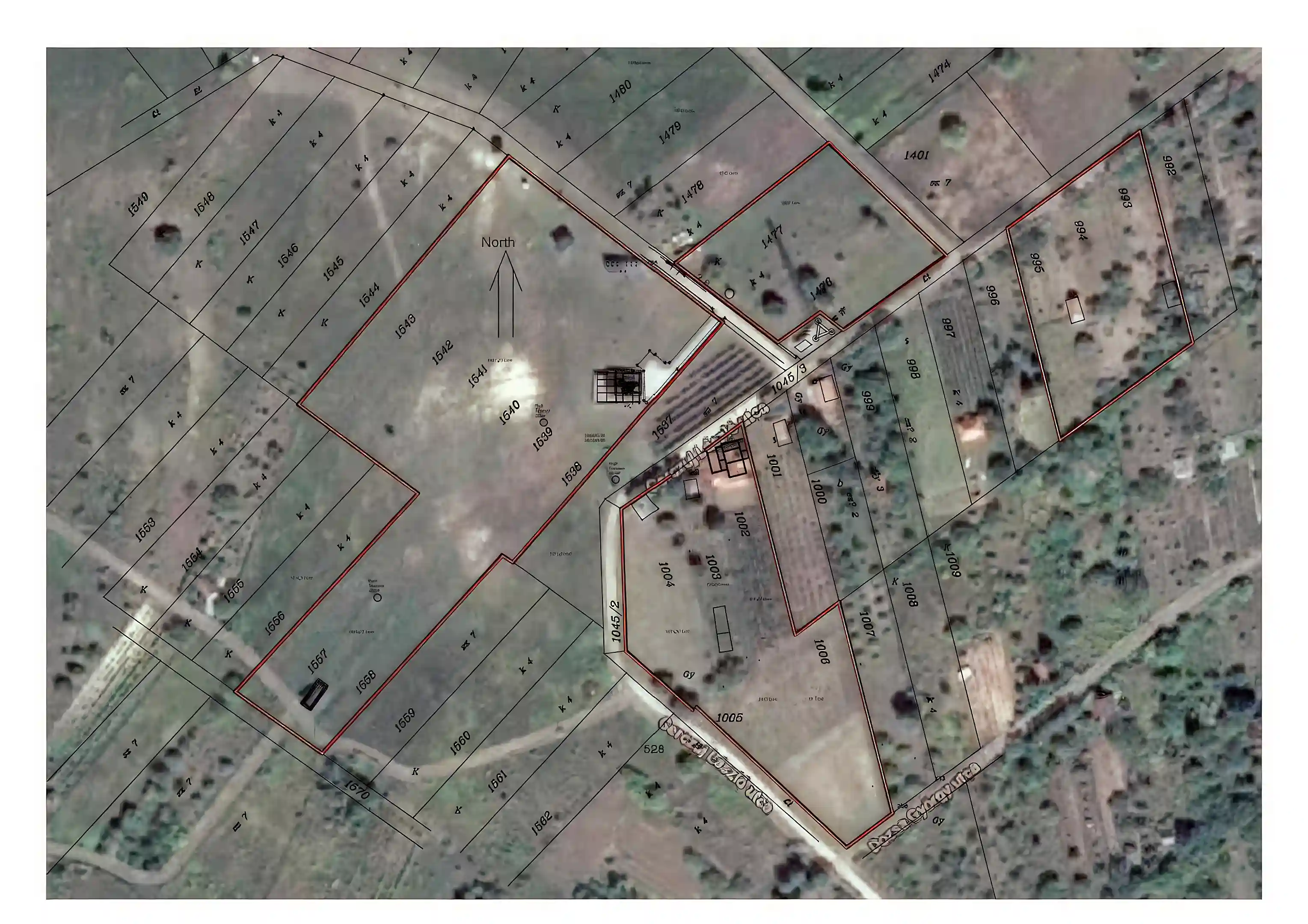 Map over land