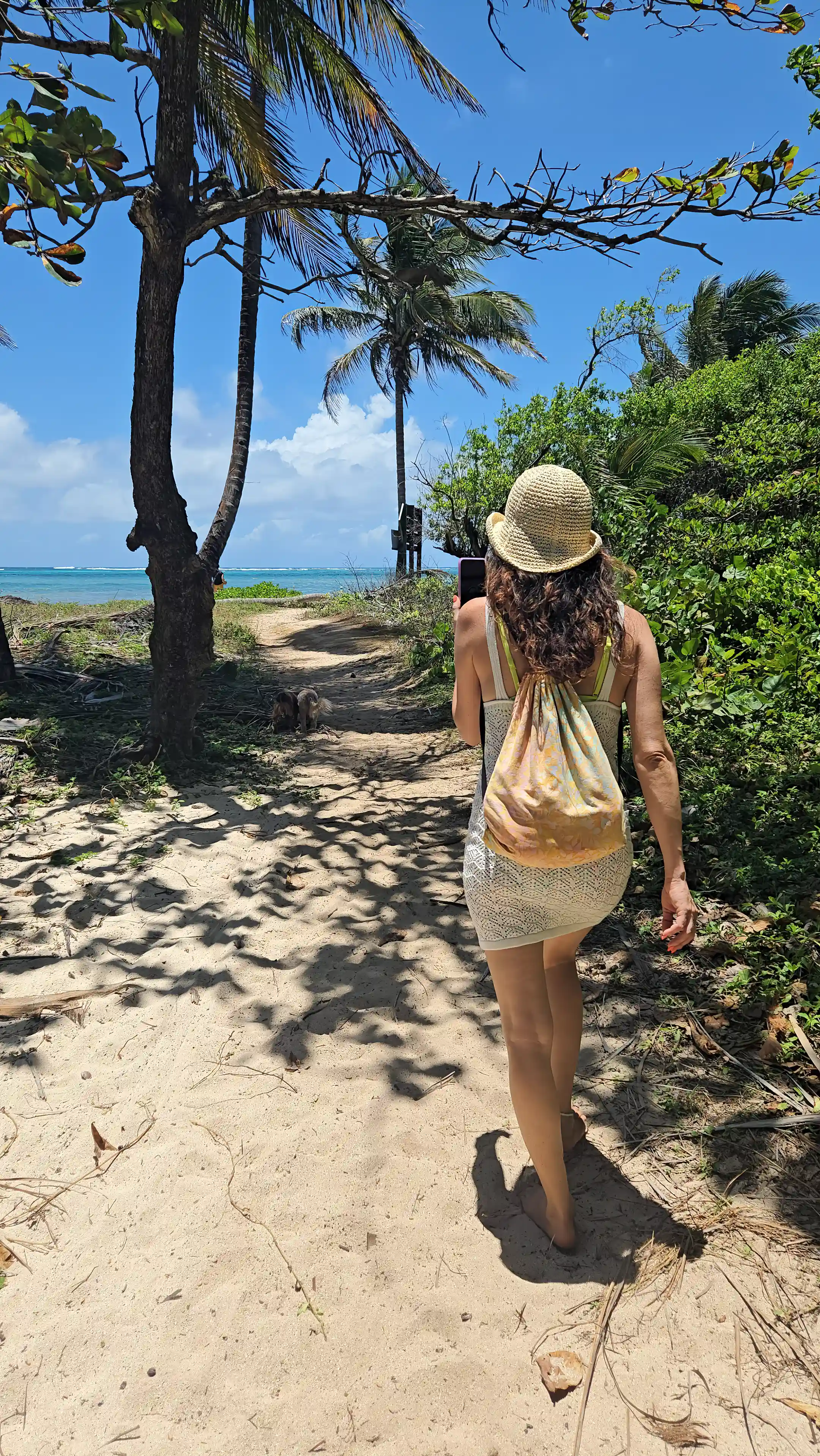 short 10 minutes walk to this private beach