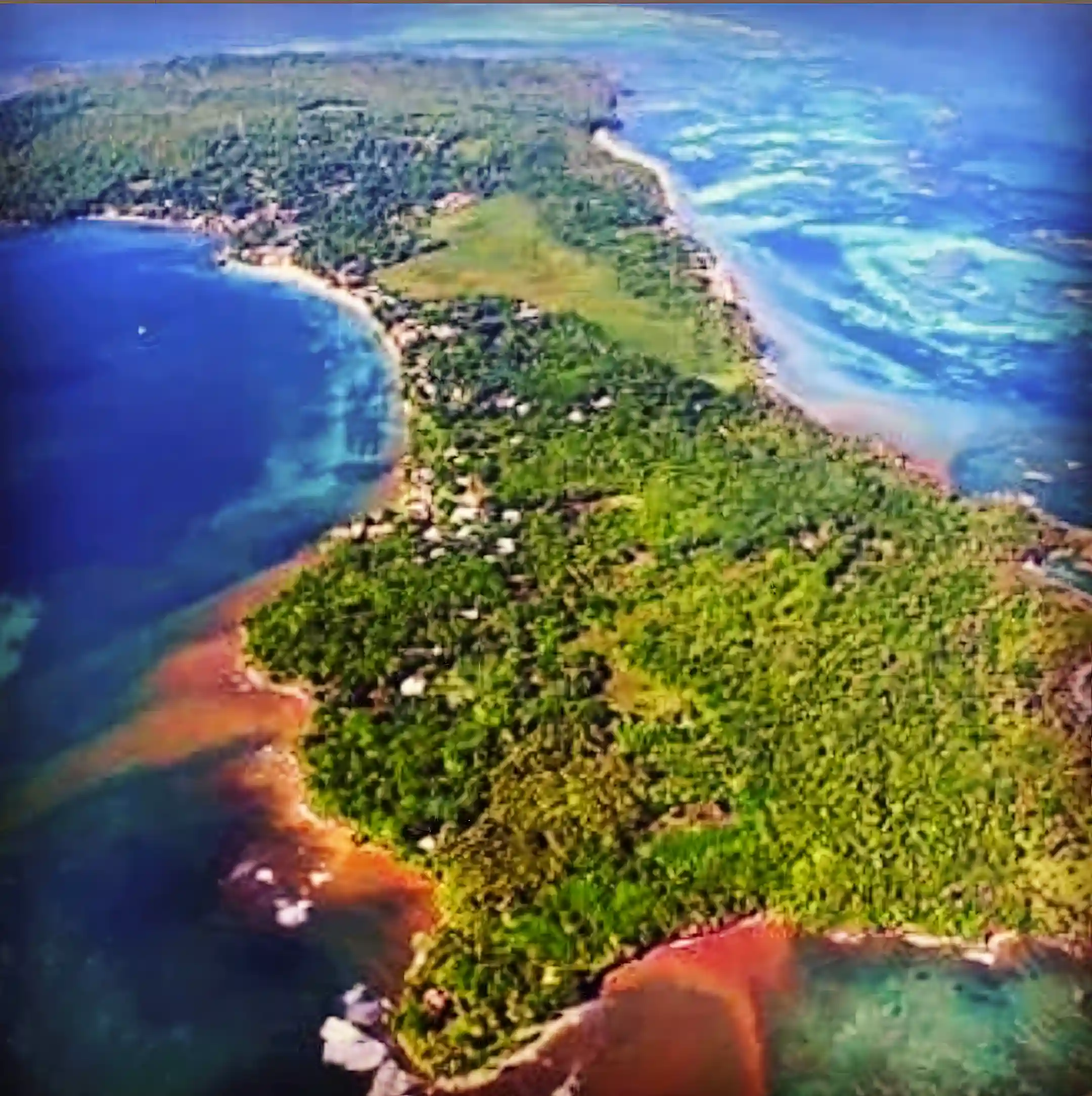 caribbean island like no other, no cars and no banks...