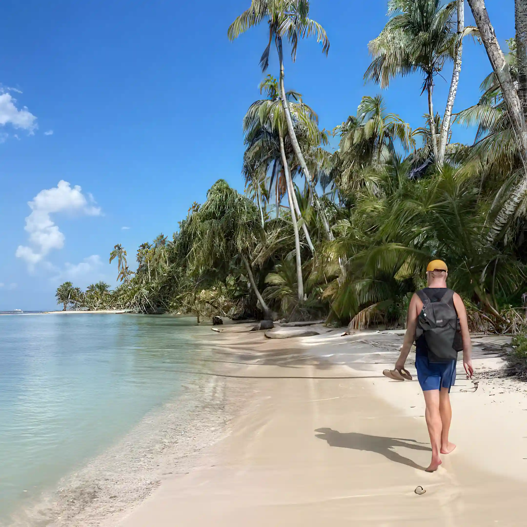 peaceful island without cars
