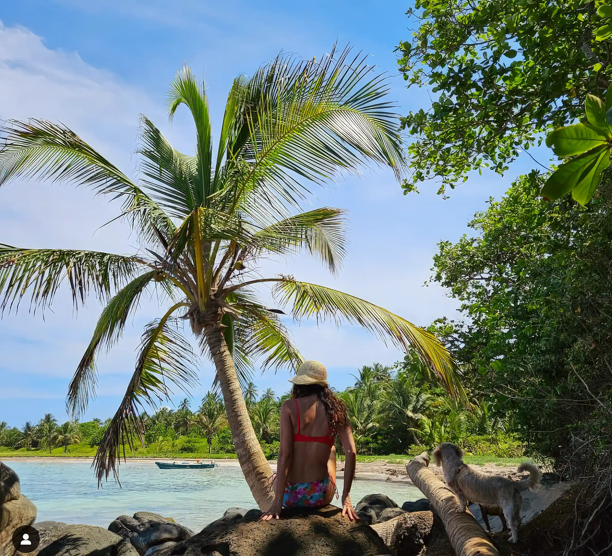 peaceful tropical island