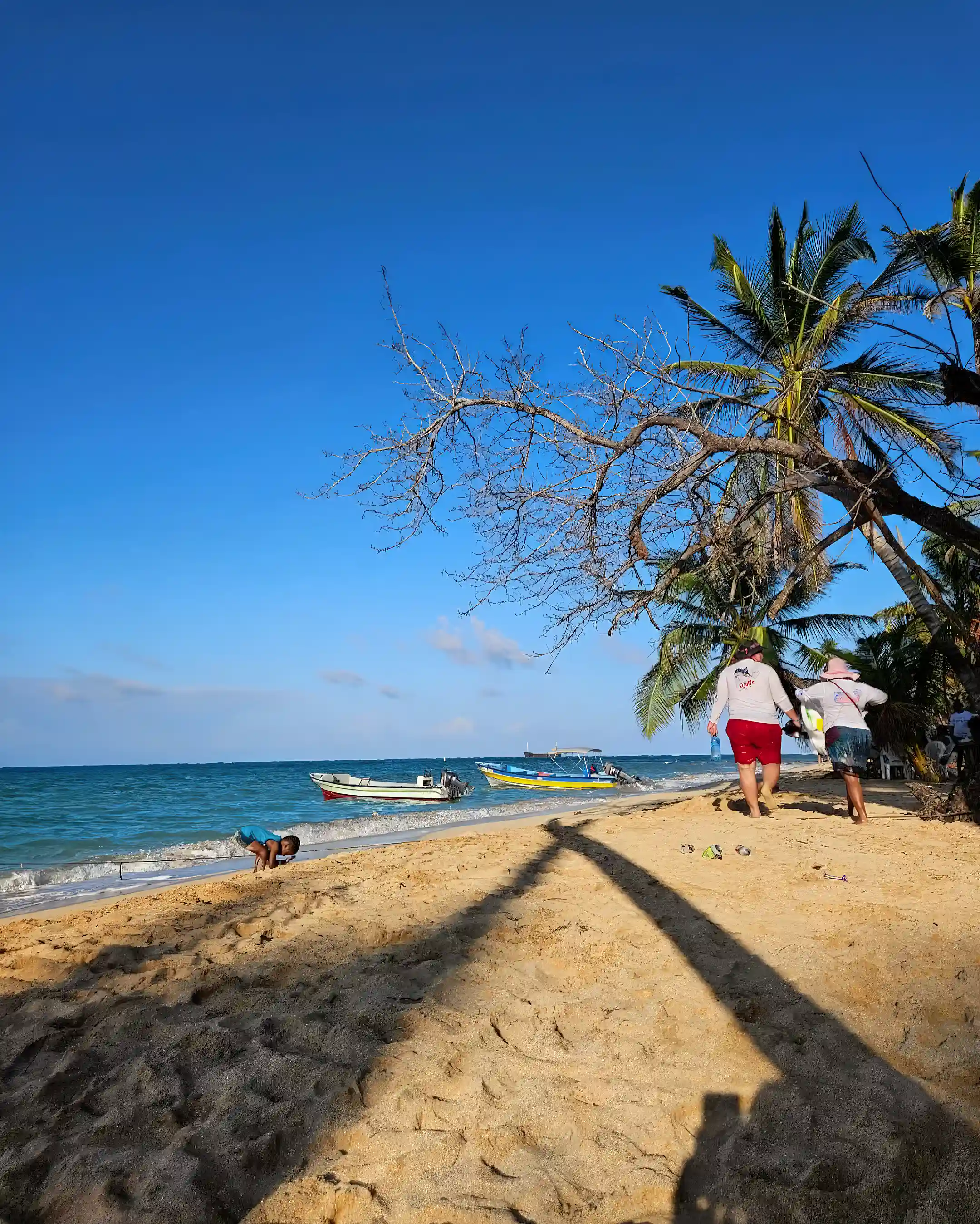 white sandy beaches