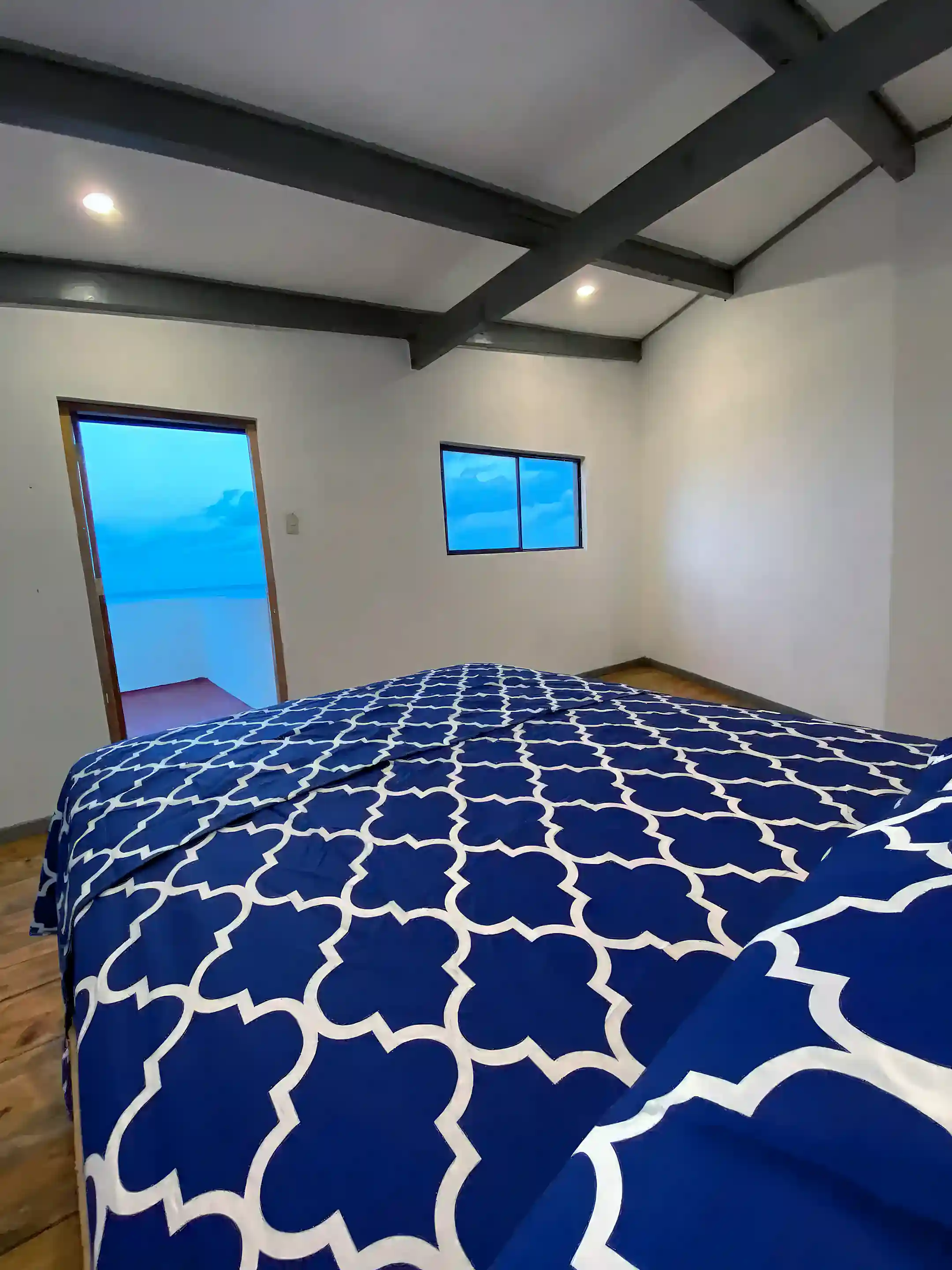 upstairs room with private access to the rooftop