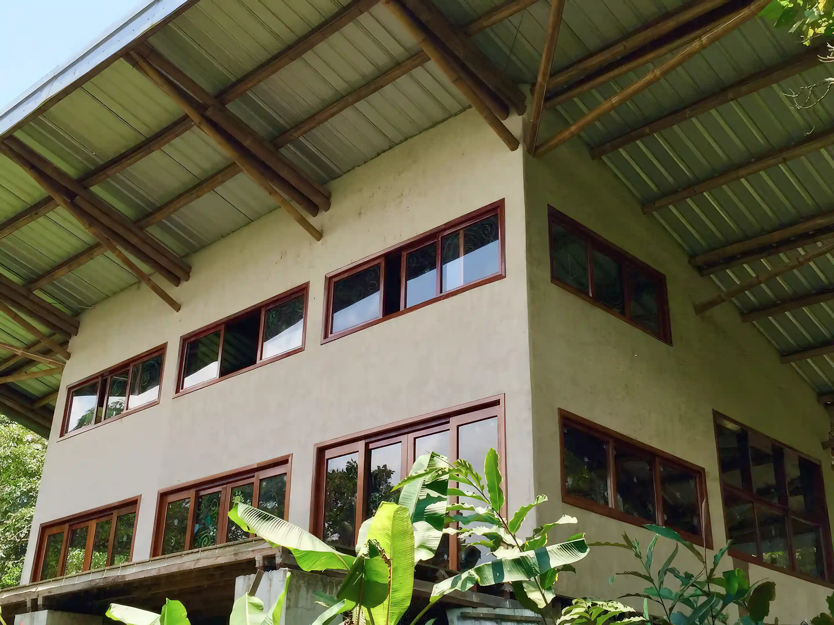 Bamboo House.. This bamboo cob house is a beautiful example...