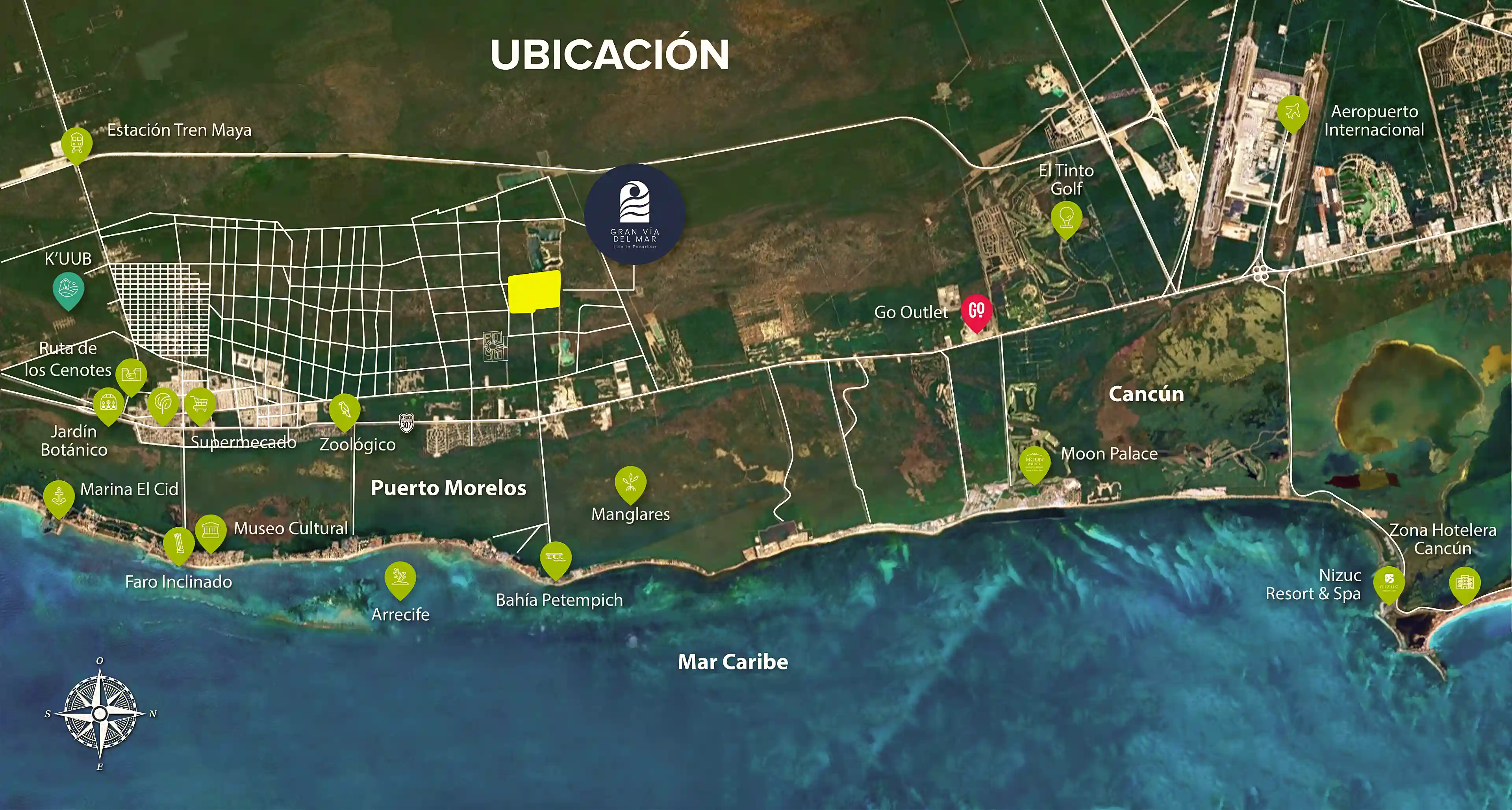 Location: Just three miles from the Caribbean, conveniently situated between...