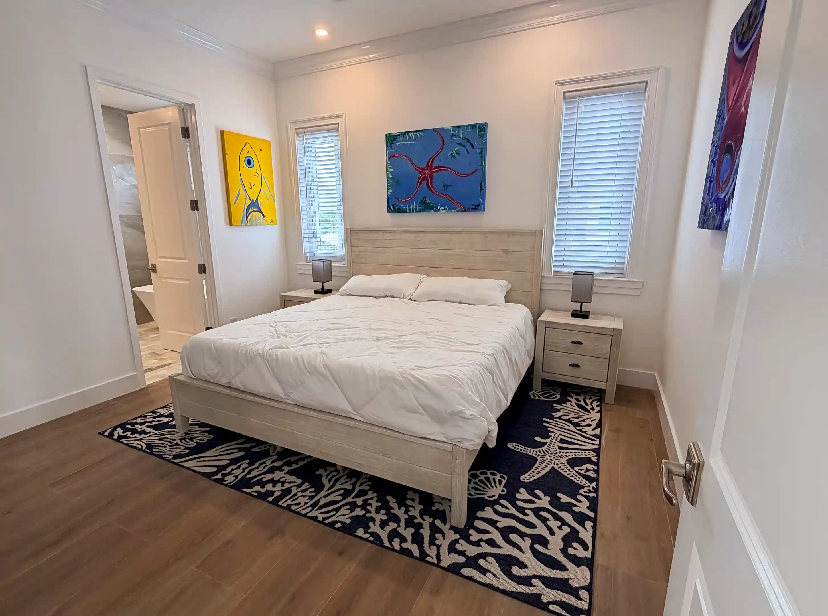 King size beds in all rooms