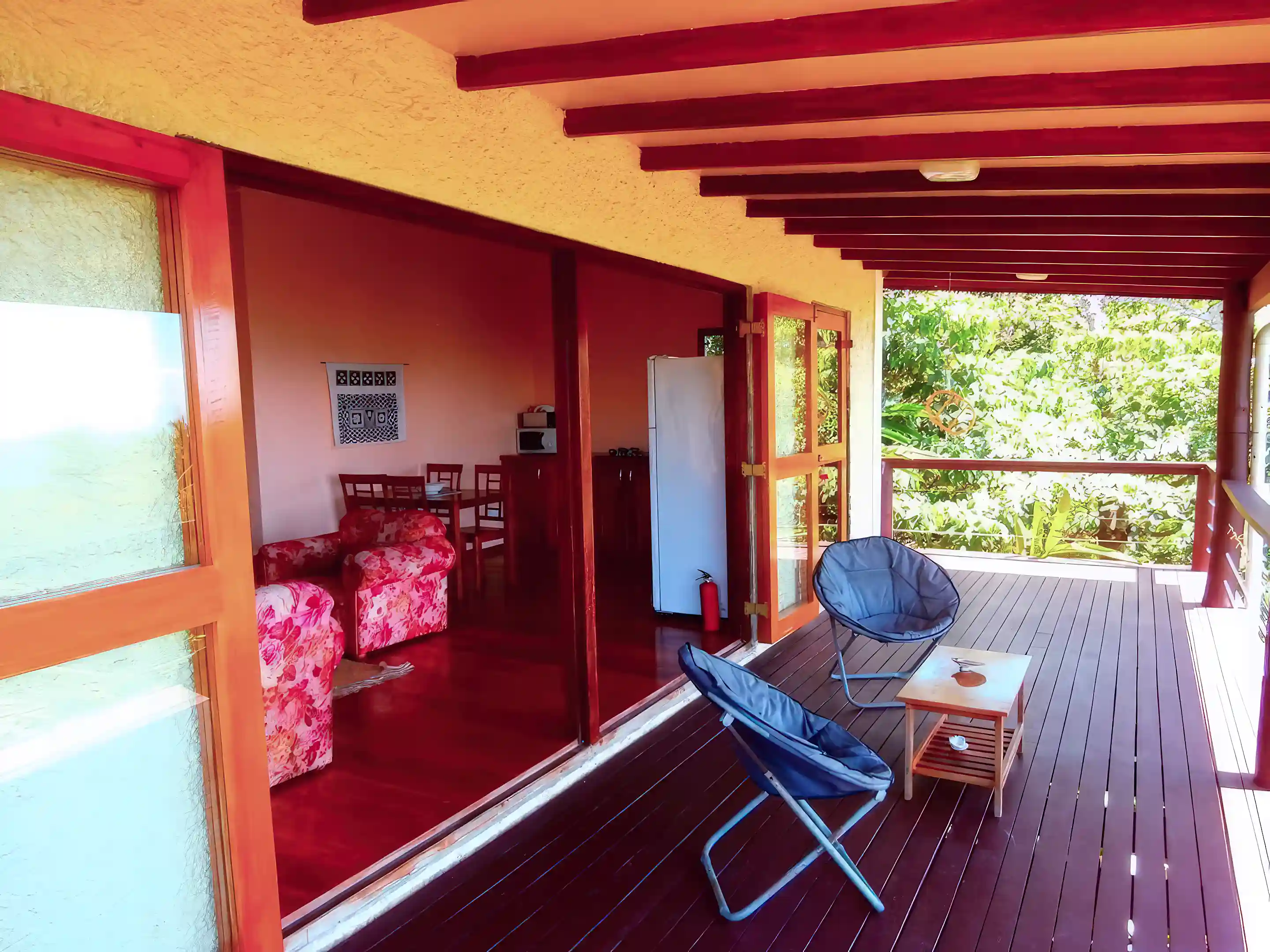 terrace of guesthouse