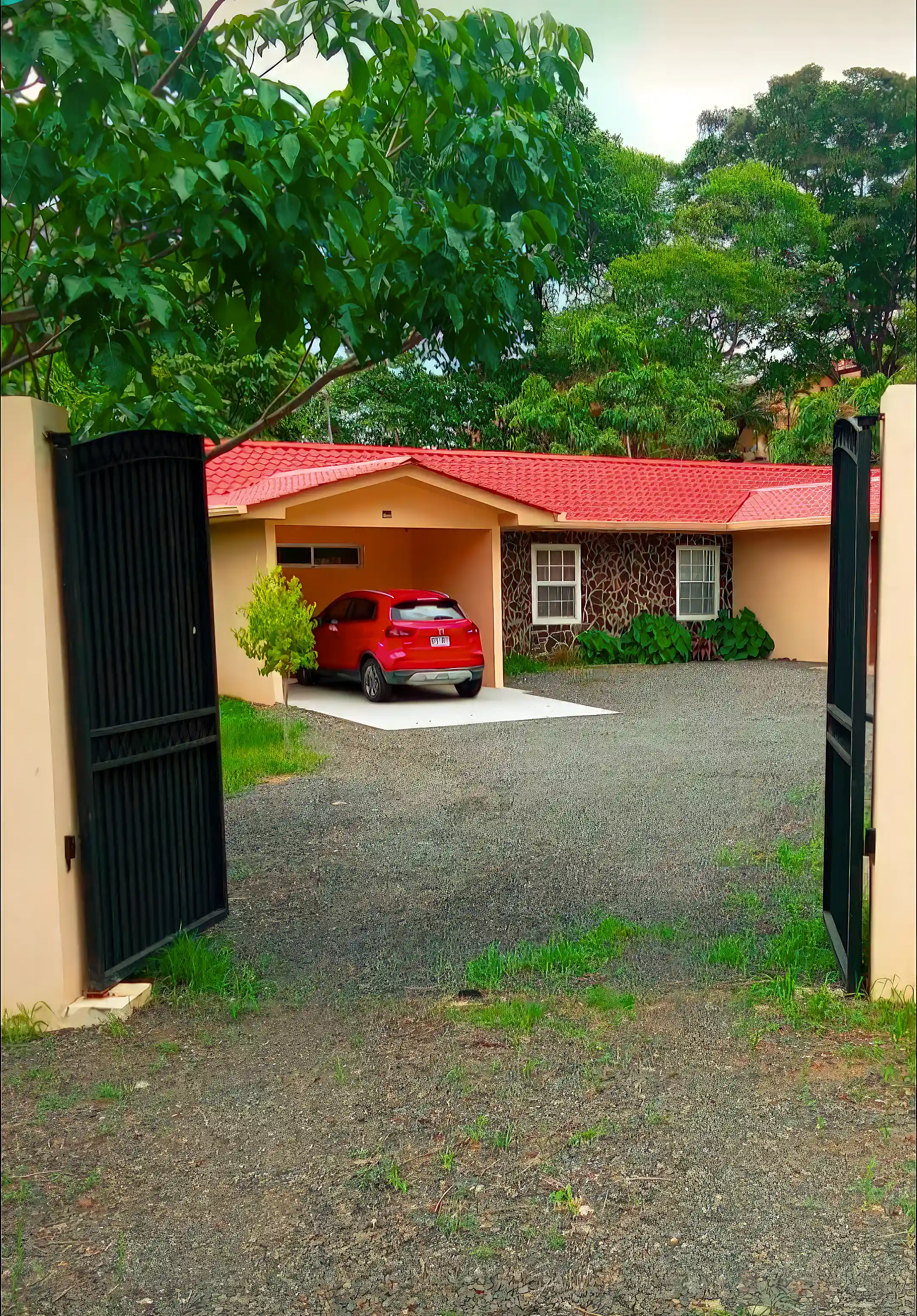 Automatic Security Gate. Showing front view of this beautifully well...