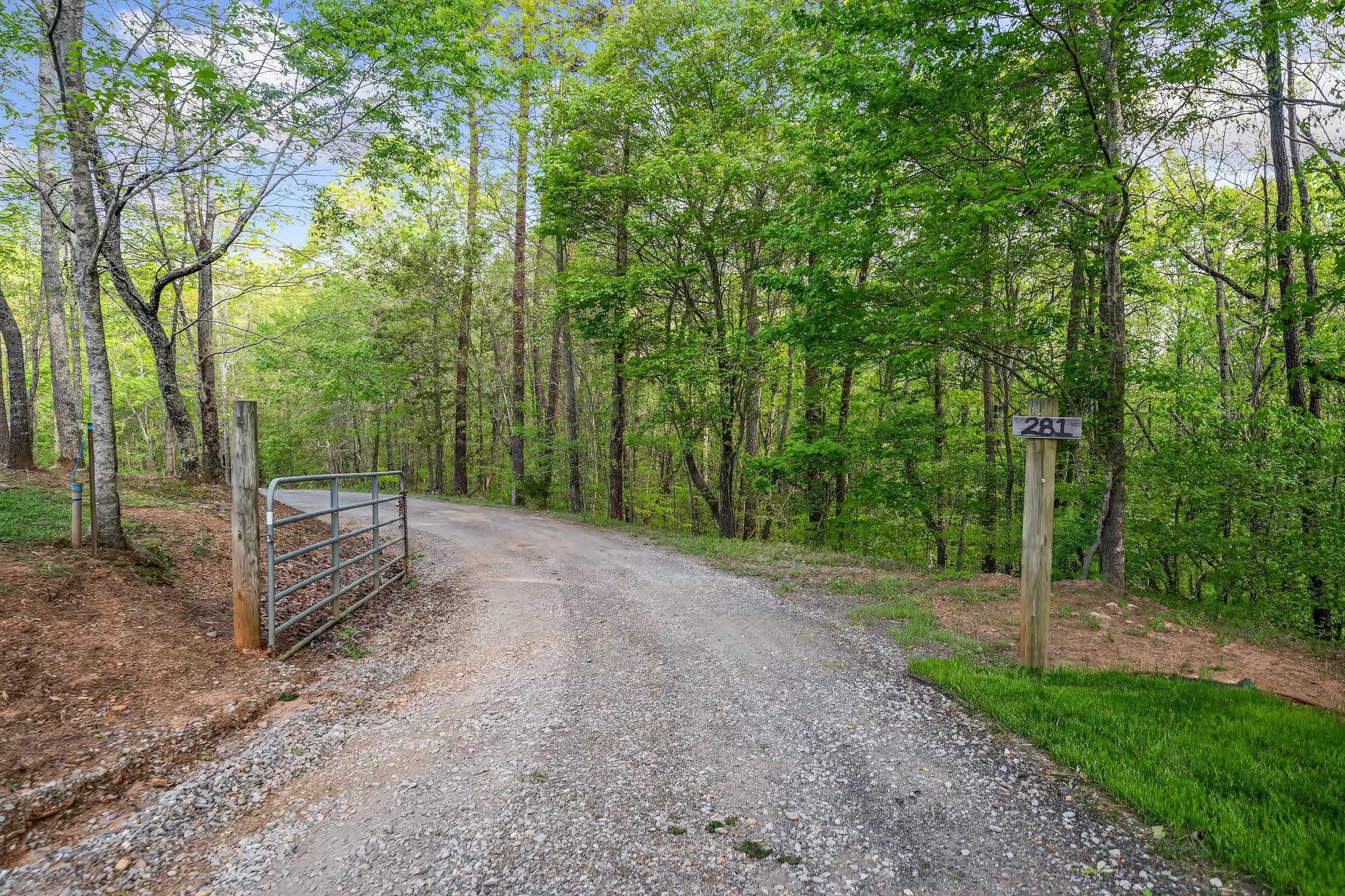 Entry gate to property