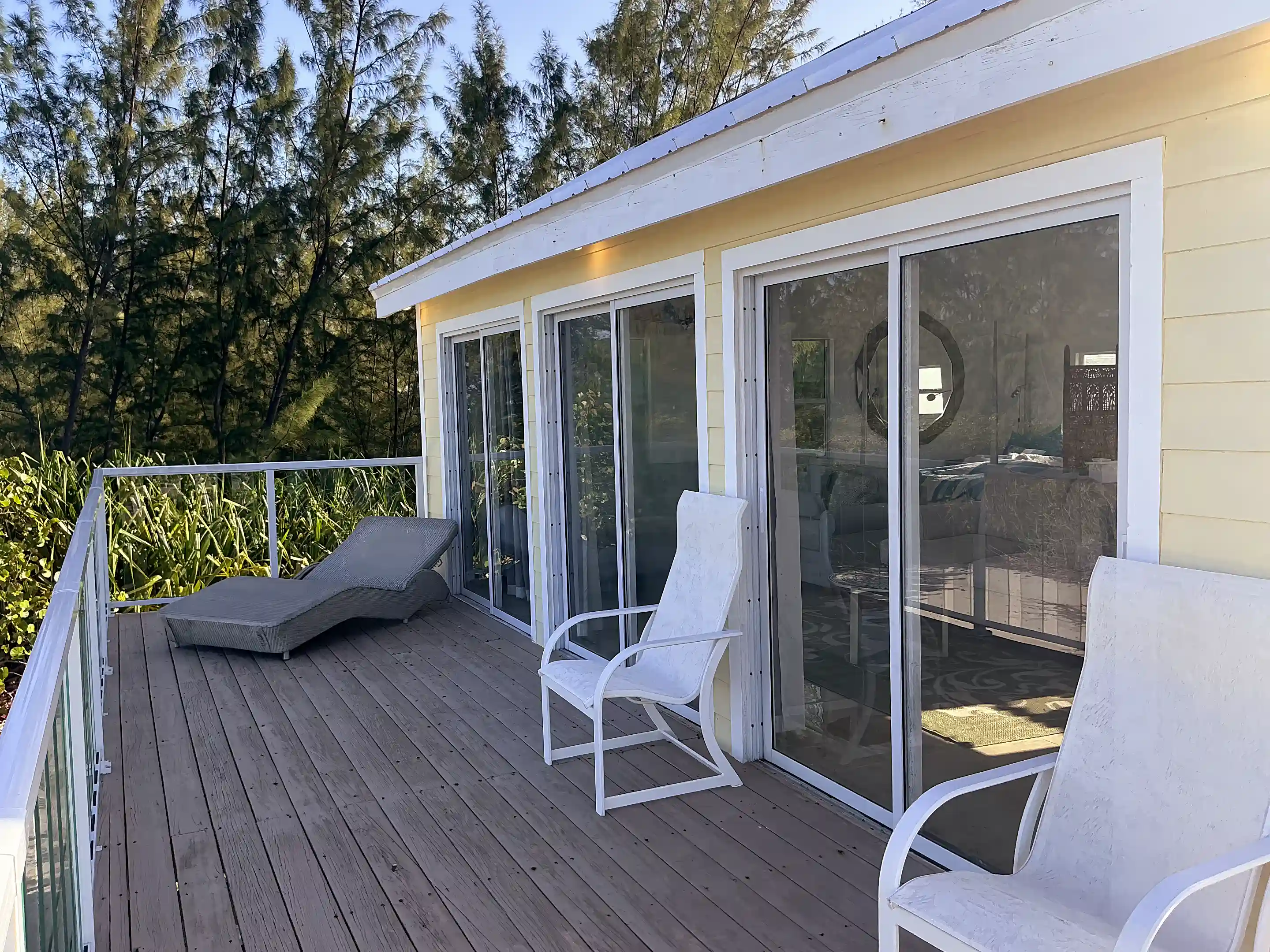 Porch of beach cottage