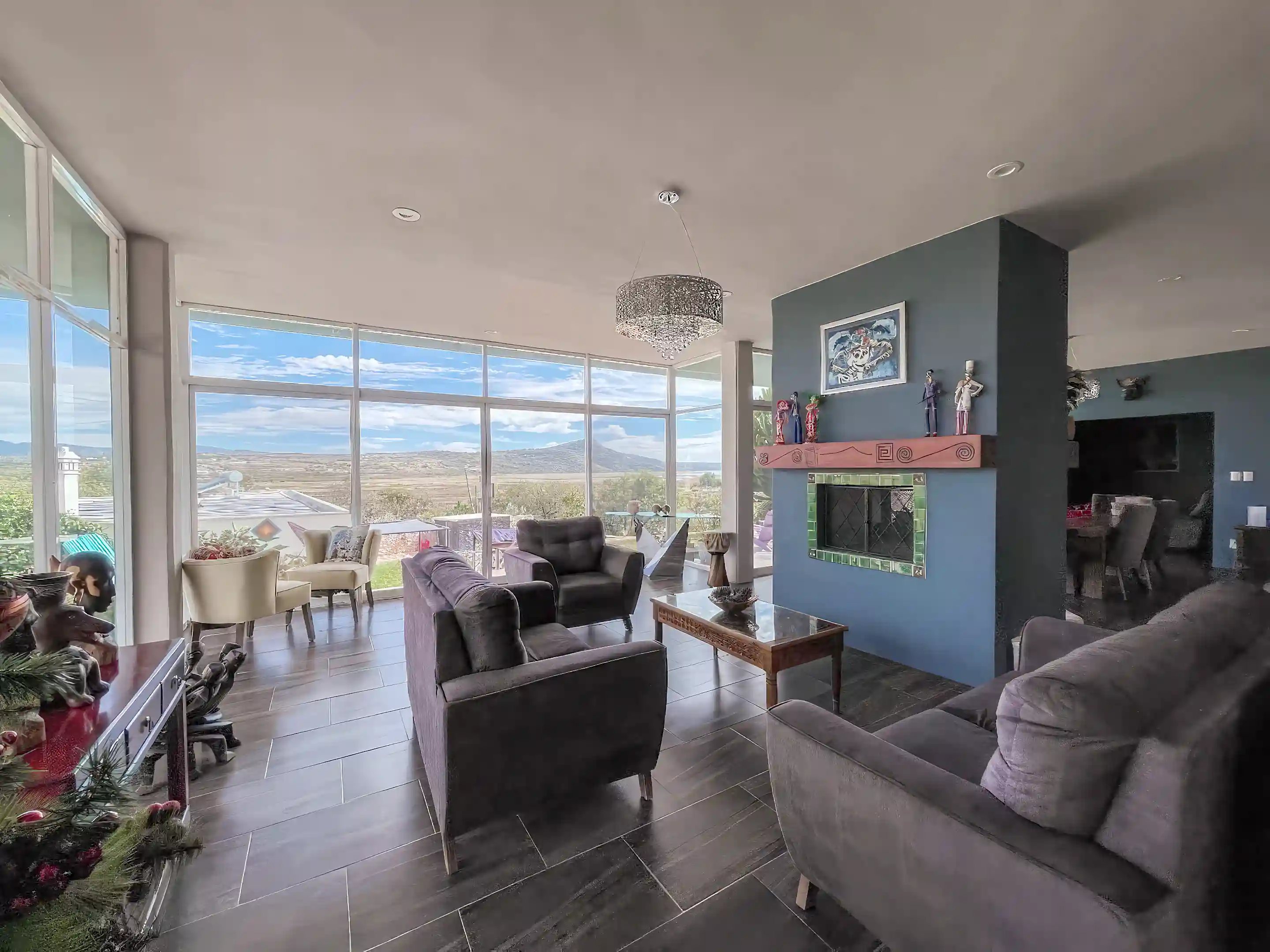 Living Room with Fireplace