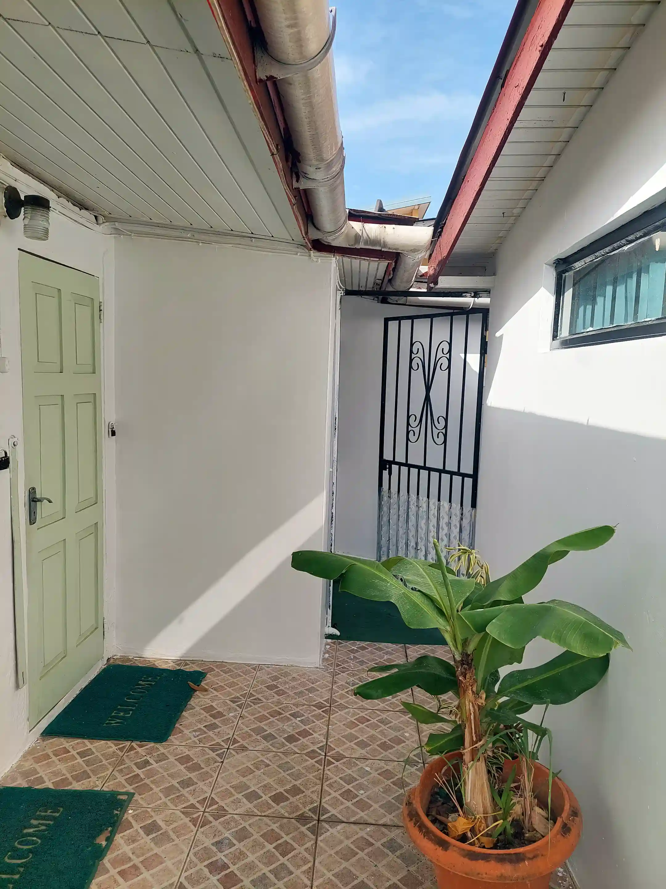 Entrance to garden area.