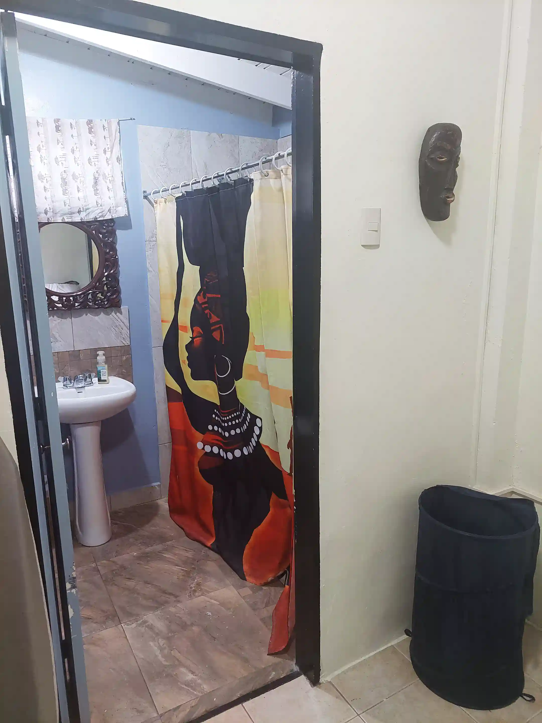 African bathroom