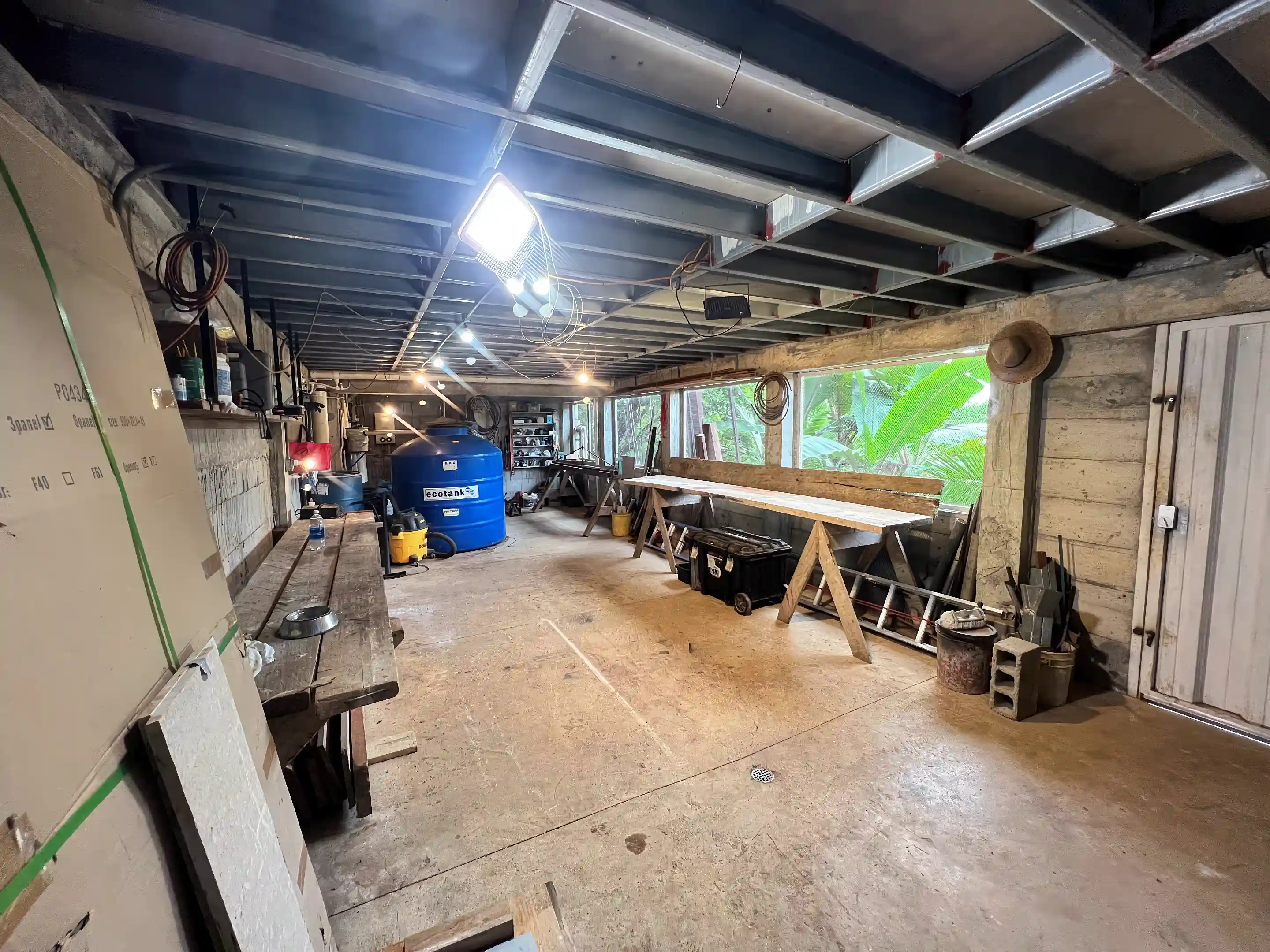 The basement is built with security and flexibility in mind....