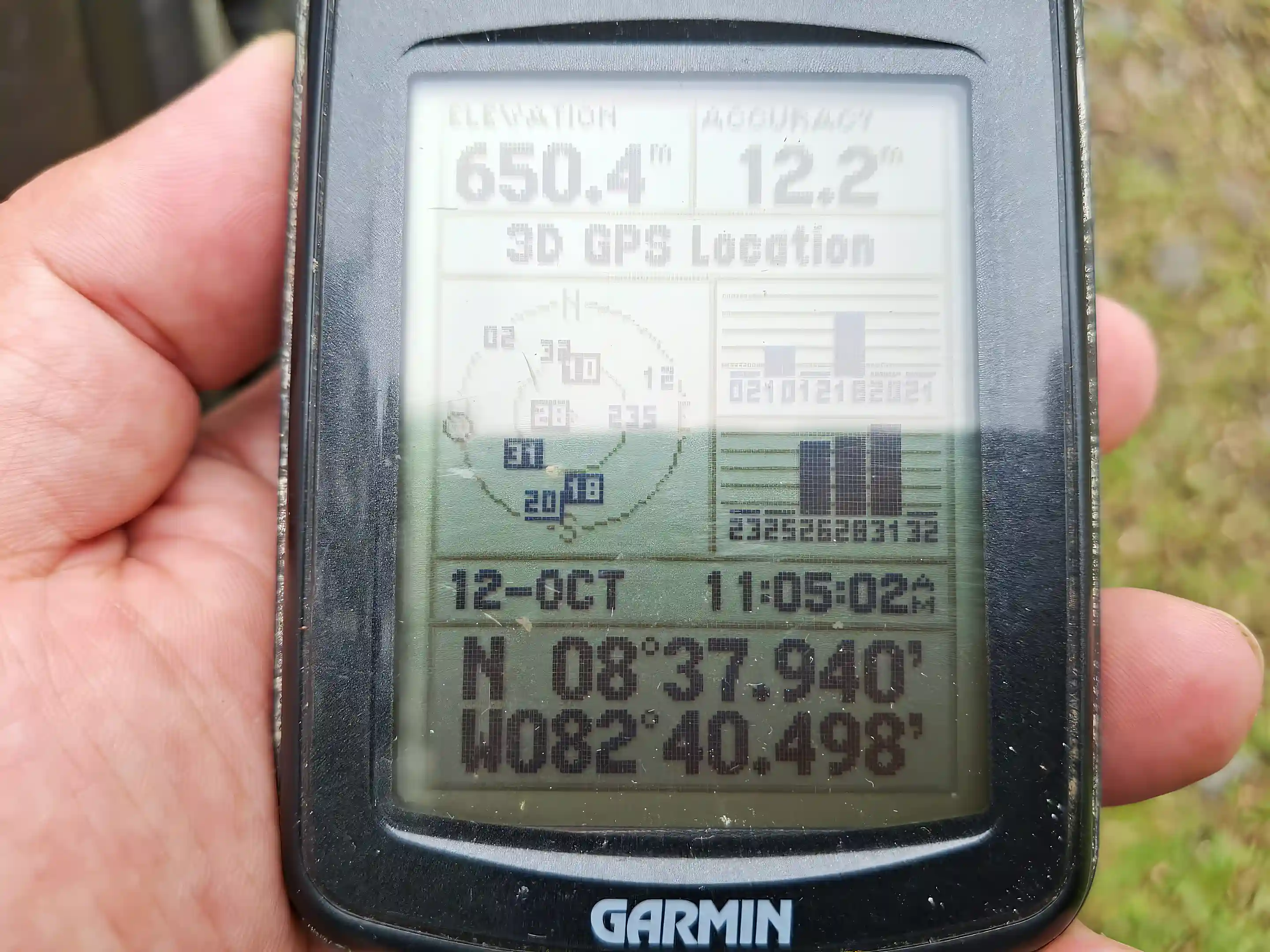650 mts of altitud and location in geographic coordinates