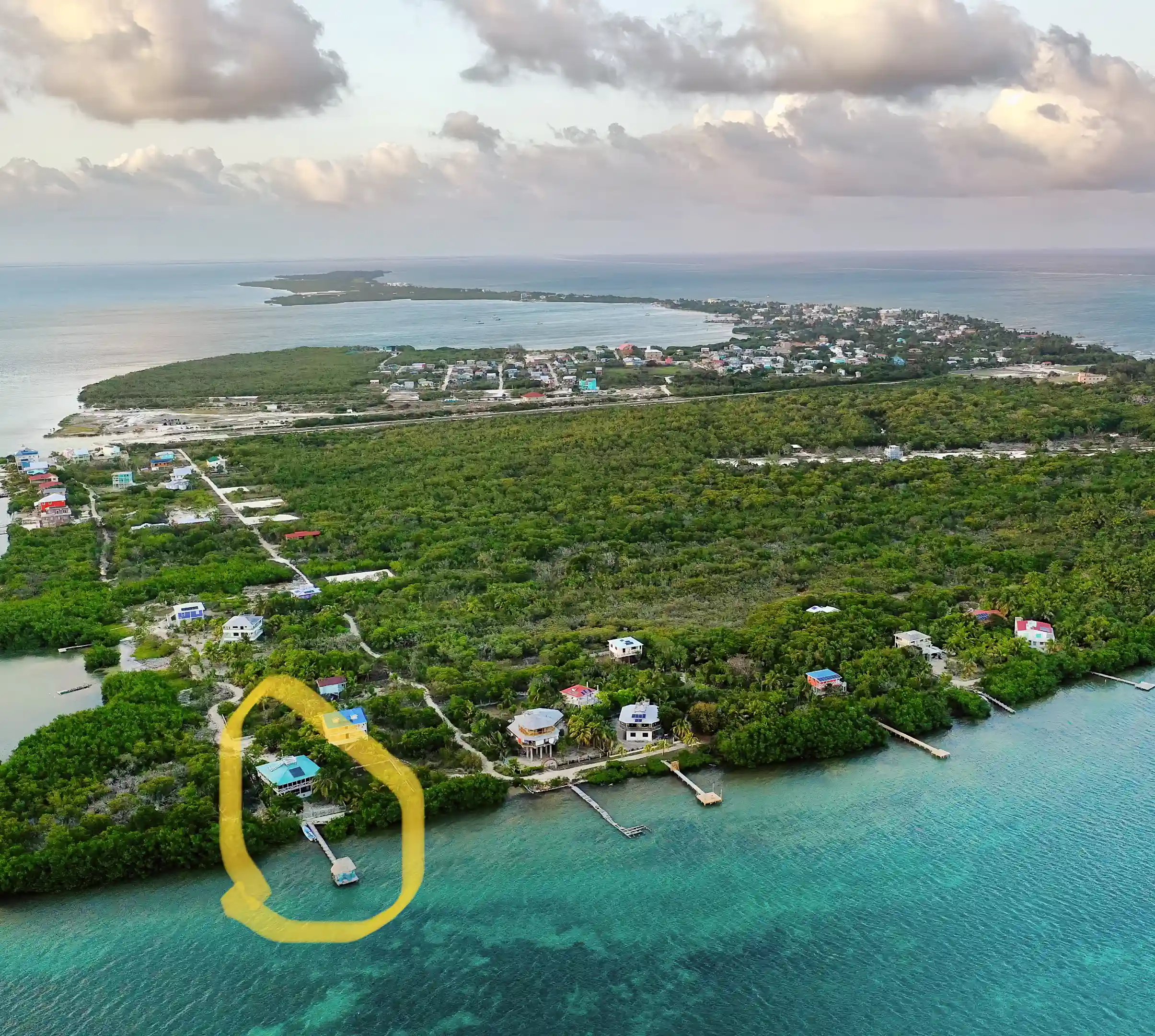 Oceanfront Home for Sale in South Point, Caye Caulker, Belize
