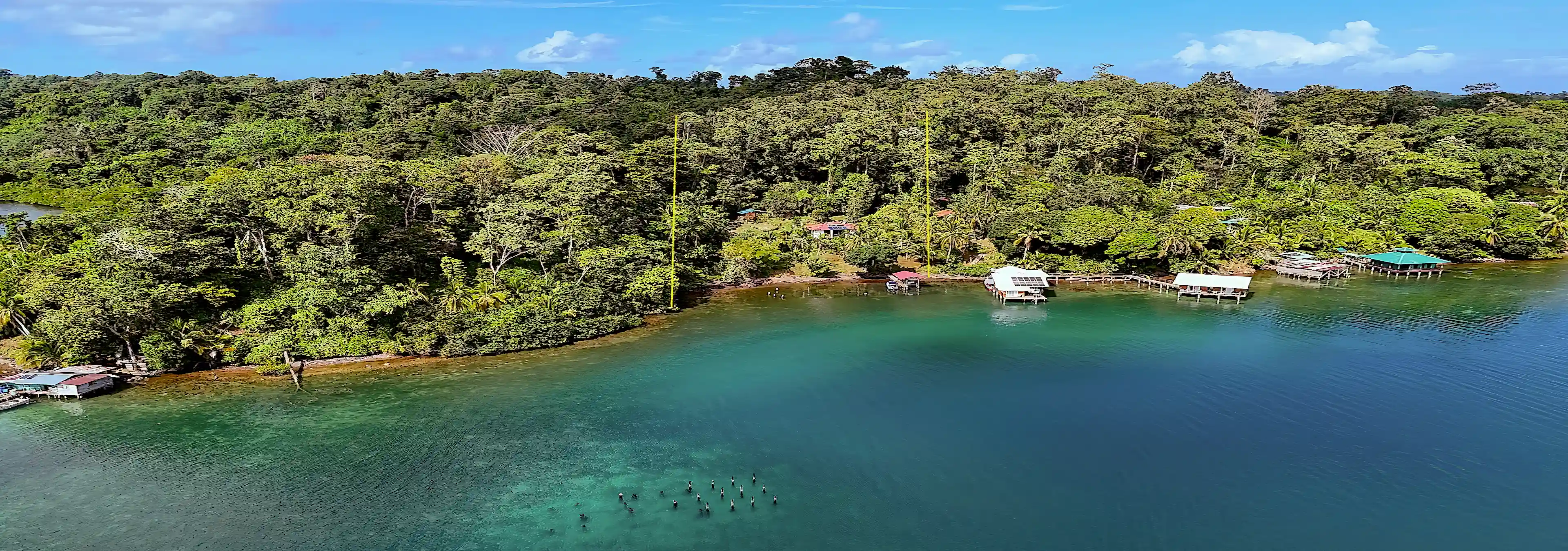 Waterfront with Cabin and Dock for Sale in Punta Laurel, Bocas del Toro, Panama