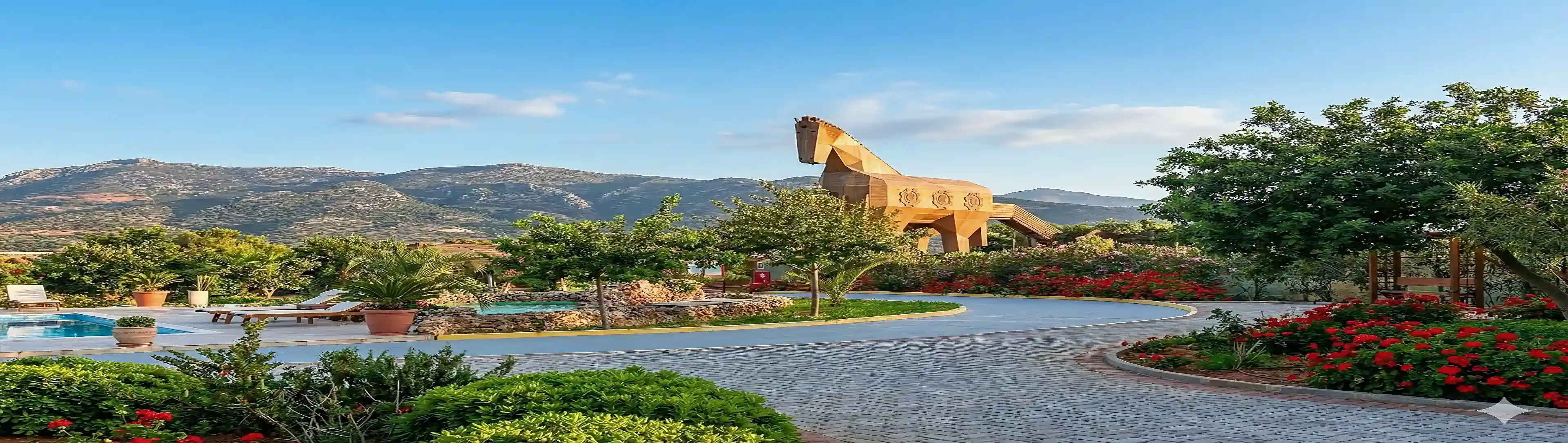 The Trojan Horse Laser Maze: A visually commanding landmark housing...