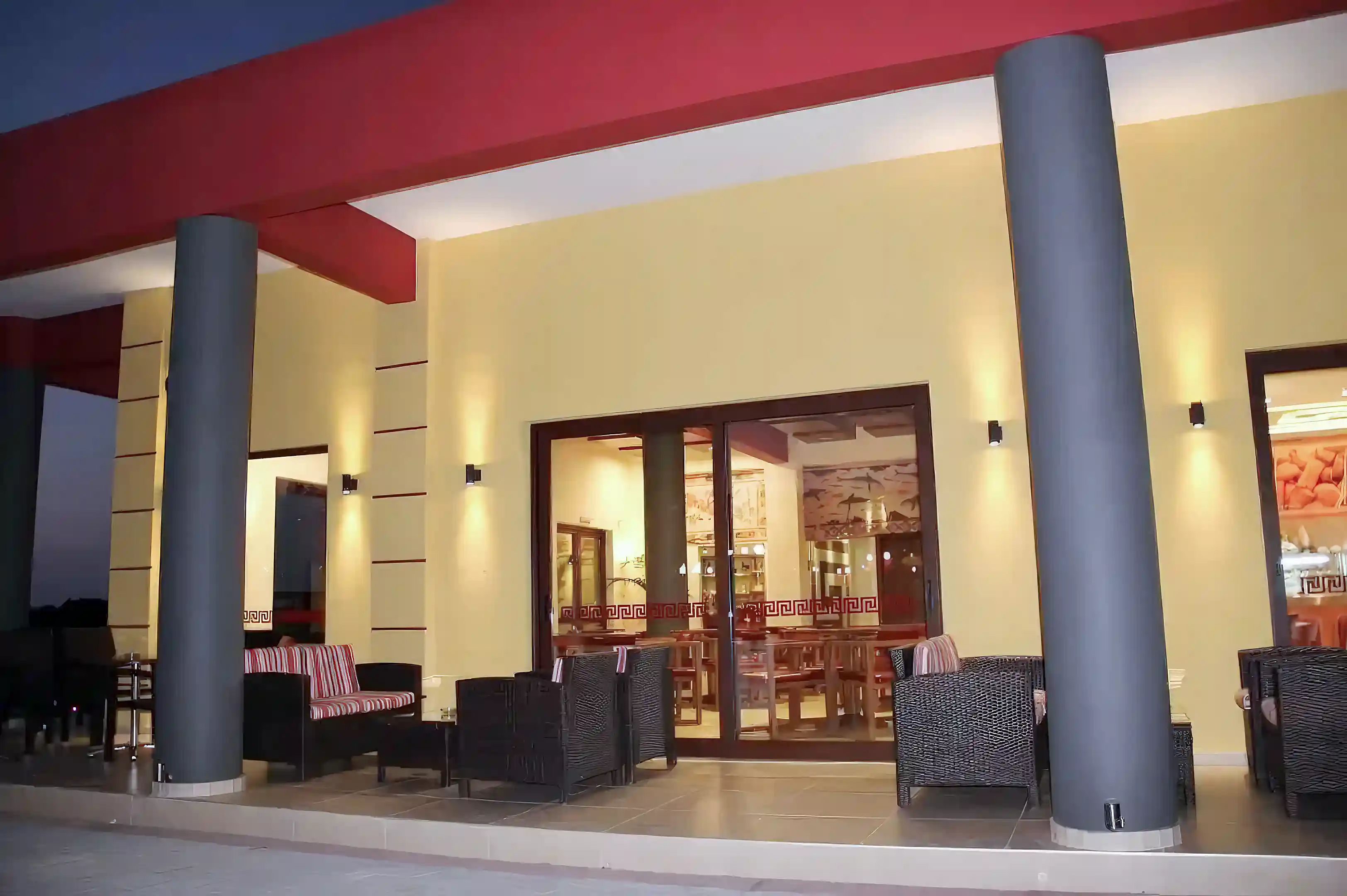 Labyrinth Café: A spacious 400 m² themed cafeteria serves as...