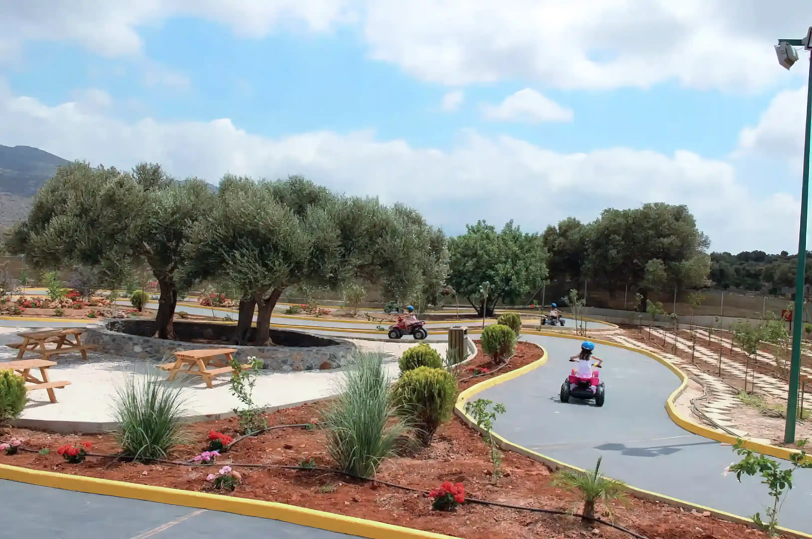 Kids' Quad Track: High-margin electric vehicle rentals.