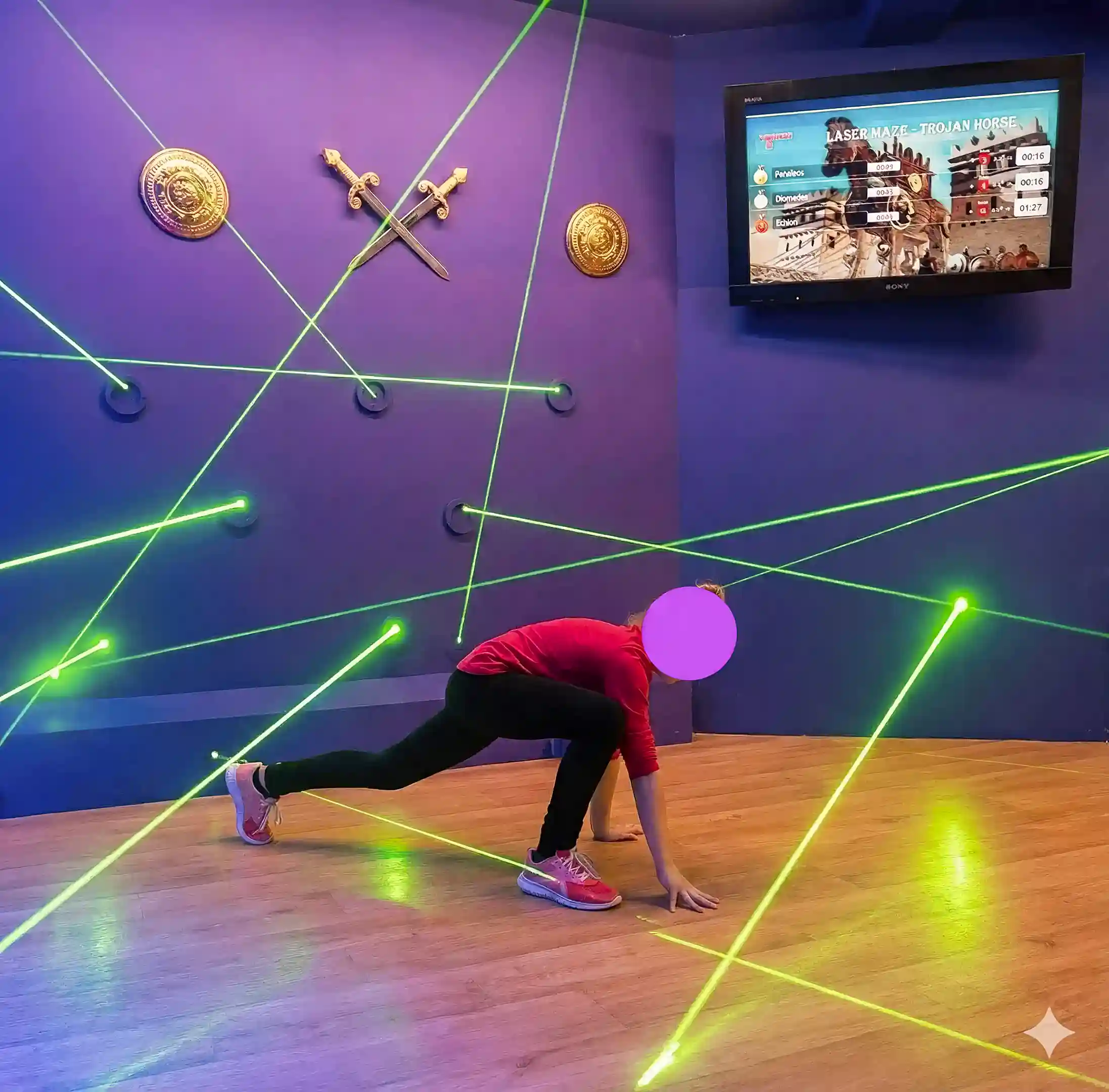 The Trojan Horse Laser Maze: A visually commanding landmark housing...