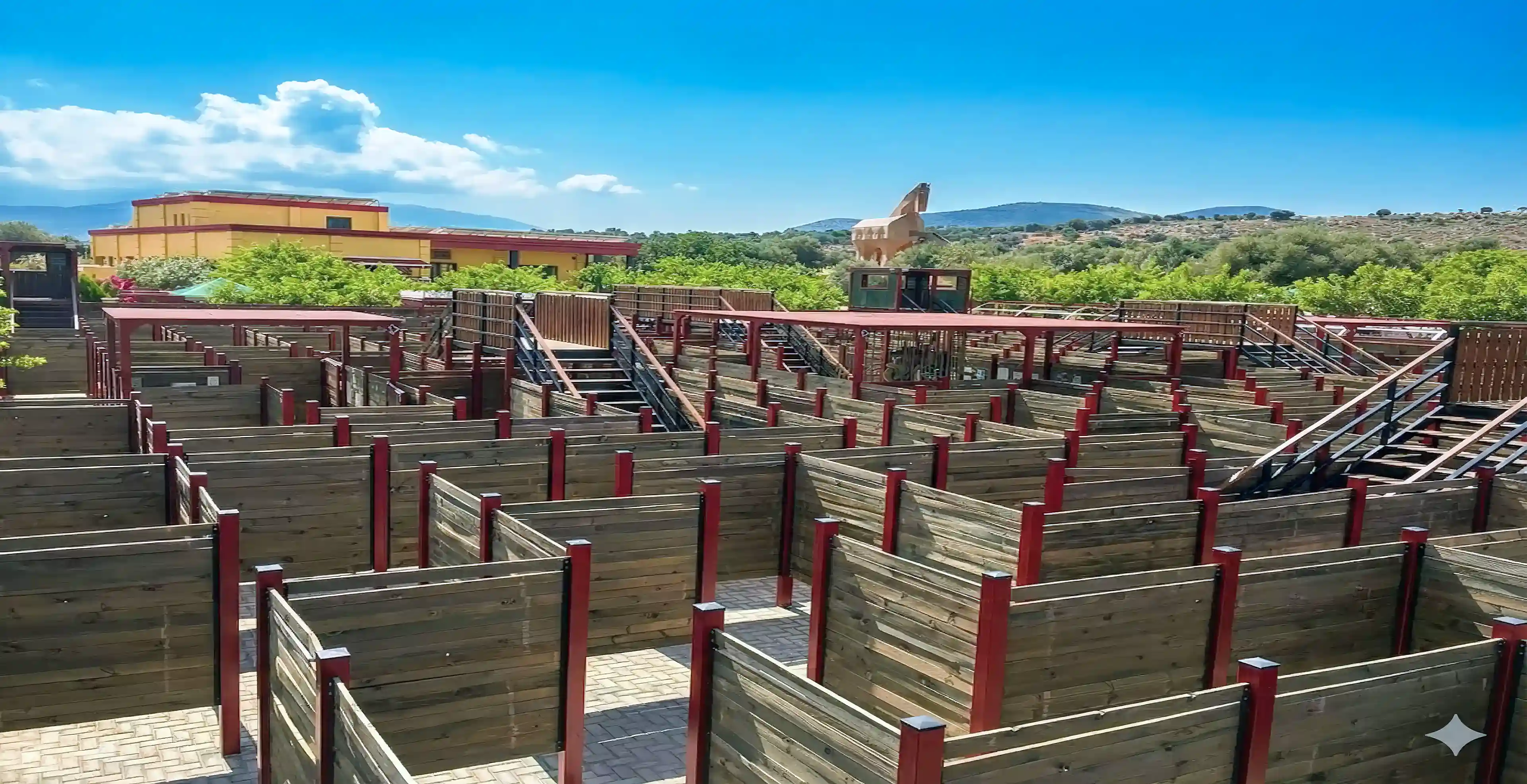 The Labyrinth: The park’s centerpiece is a 1,300 m² maze...