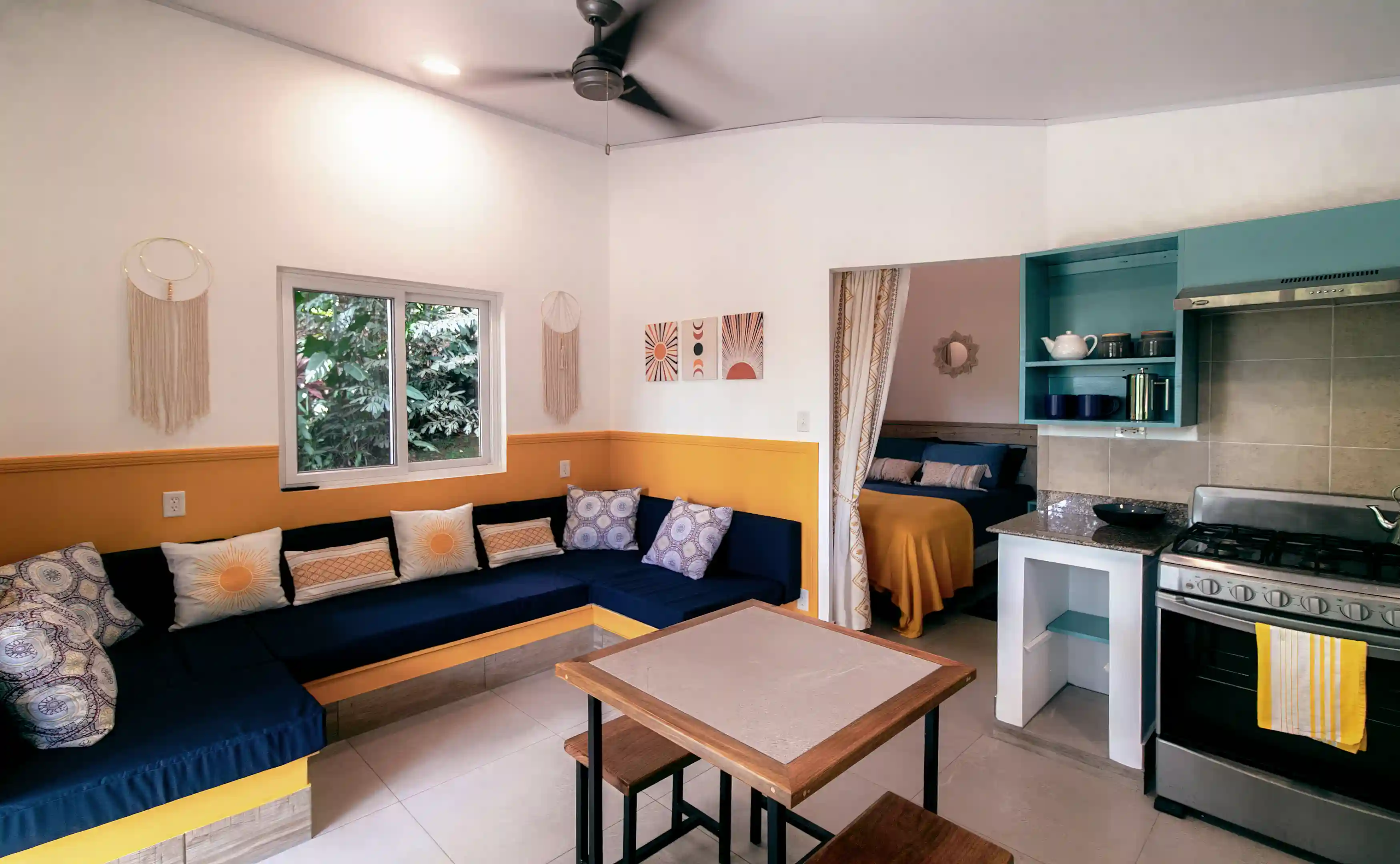 The Sun House Lounge/Kitchen to Bedroom