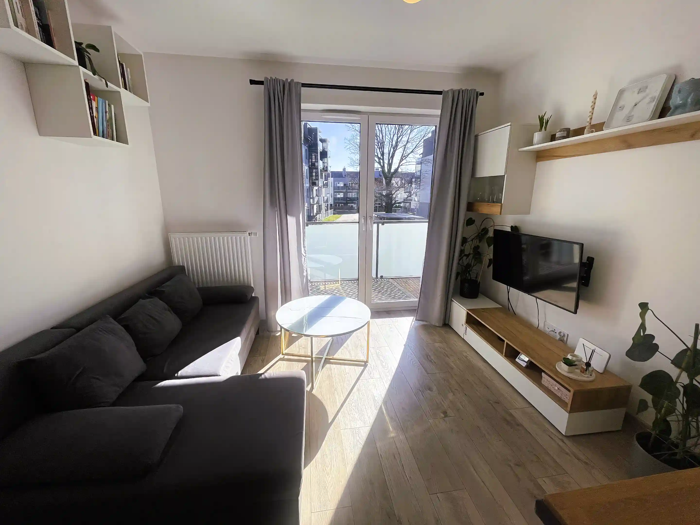 Living room with big balcony