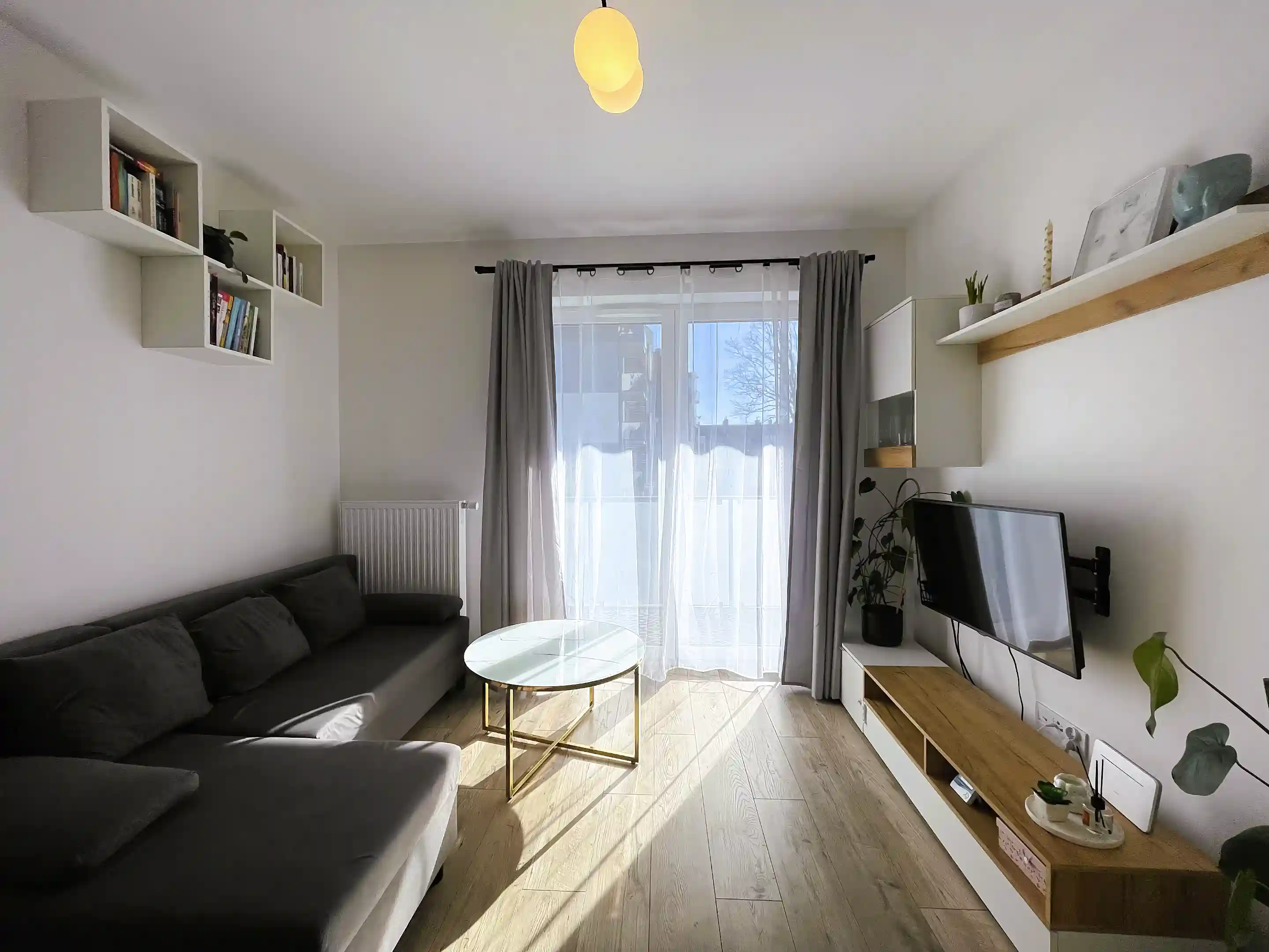 Living room with big balcony