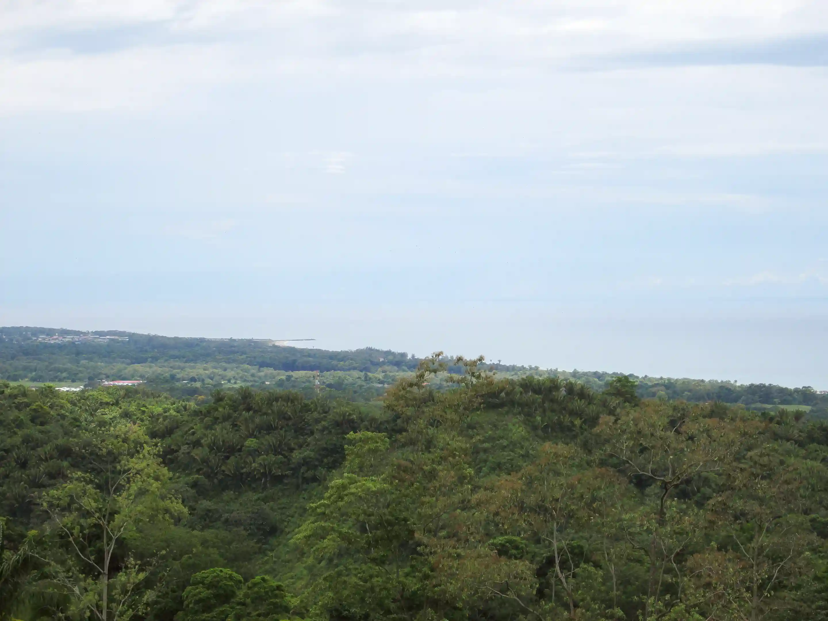 View to the northwest and the outskirts of La Ceiba...