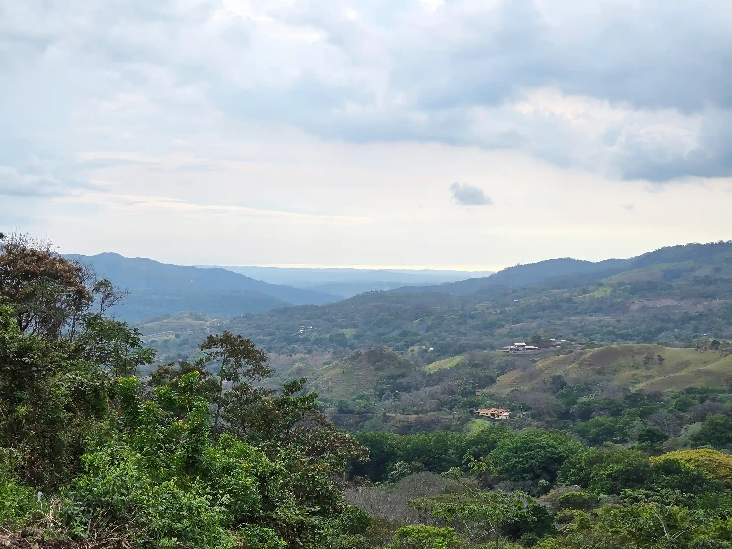 View of the mountains and the ocean from Lot 3