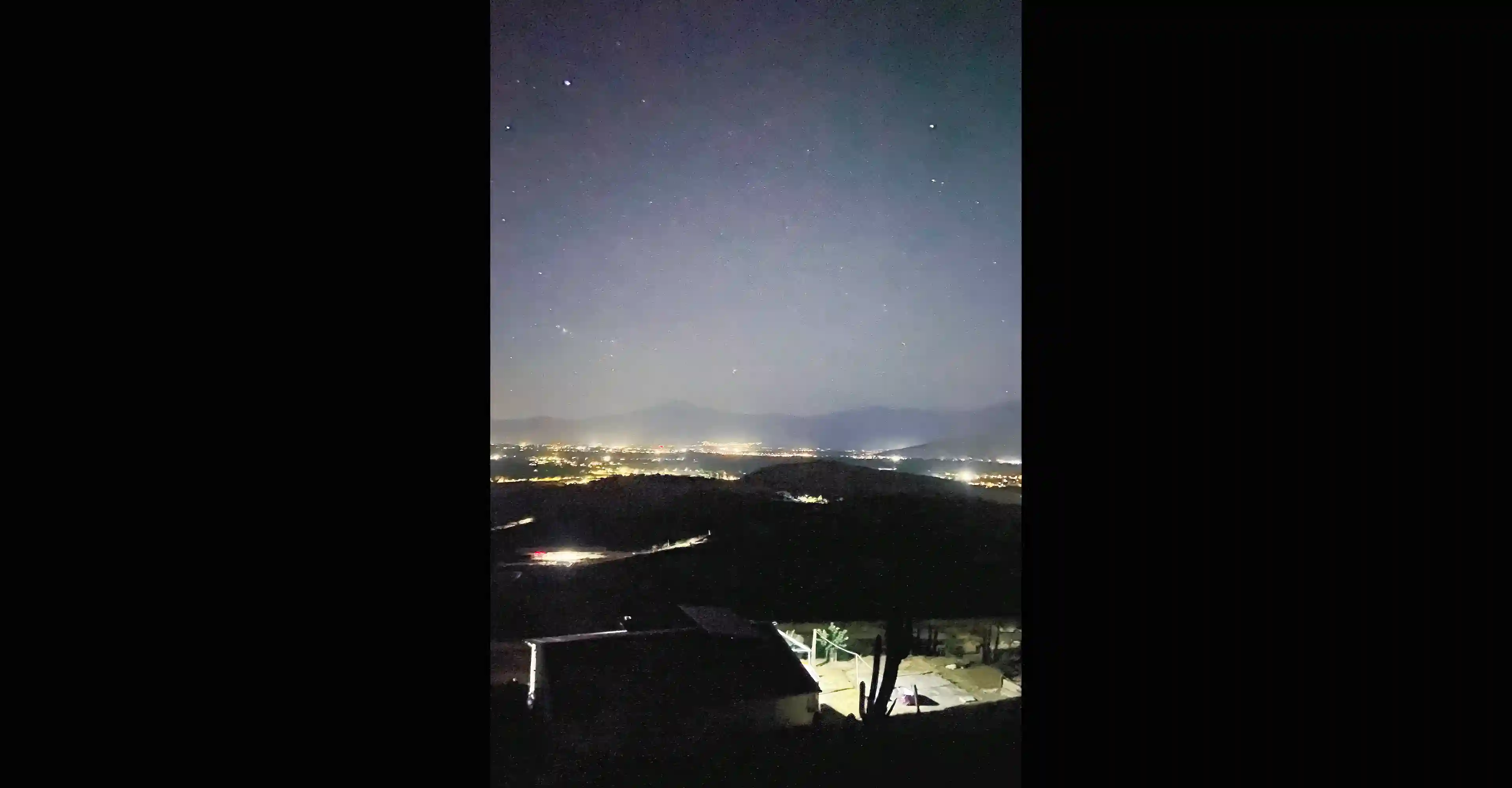 Panoramic night view from the 4th high-altitude terrace: A dramatic...
