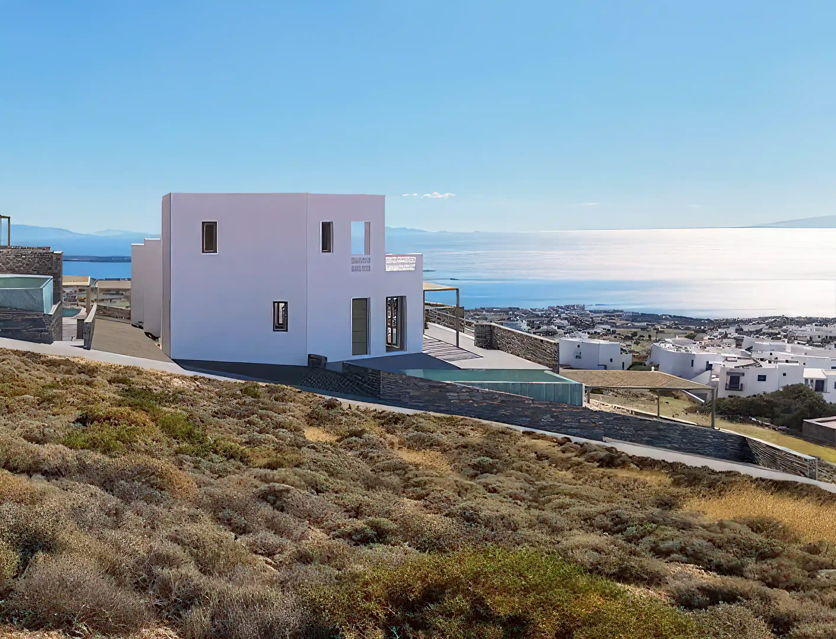 Ocean View Villas for Sale in Aspro Chorio, Paros, Kykladon, South Aegean, Greece