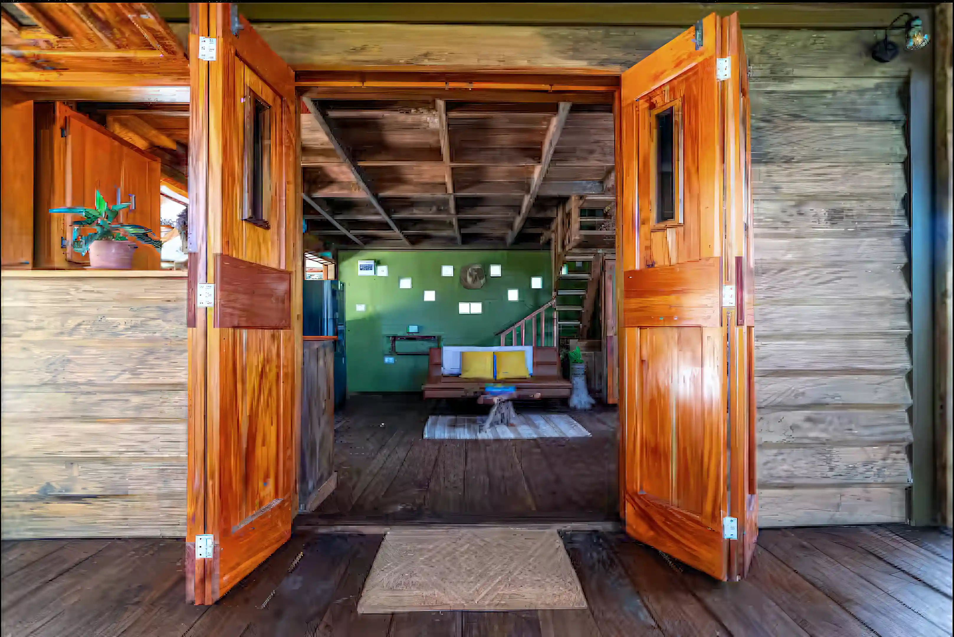 Living room from patio