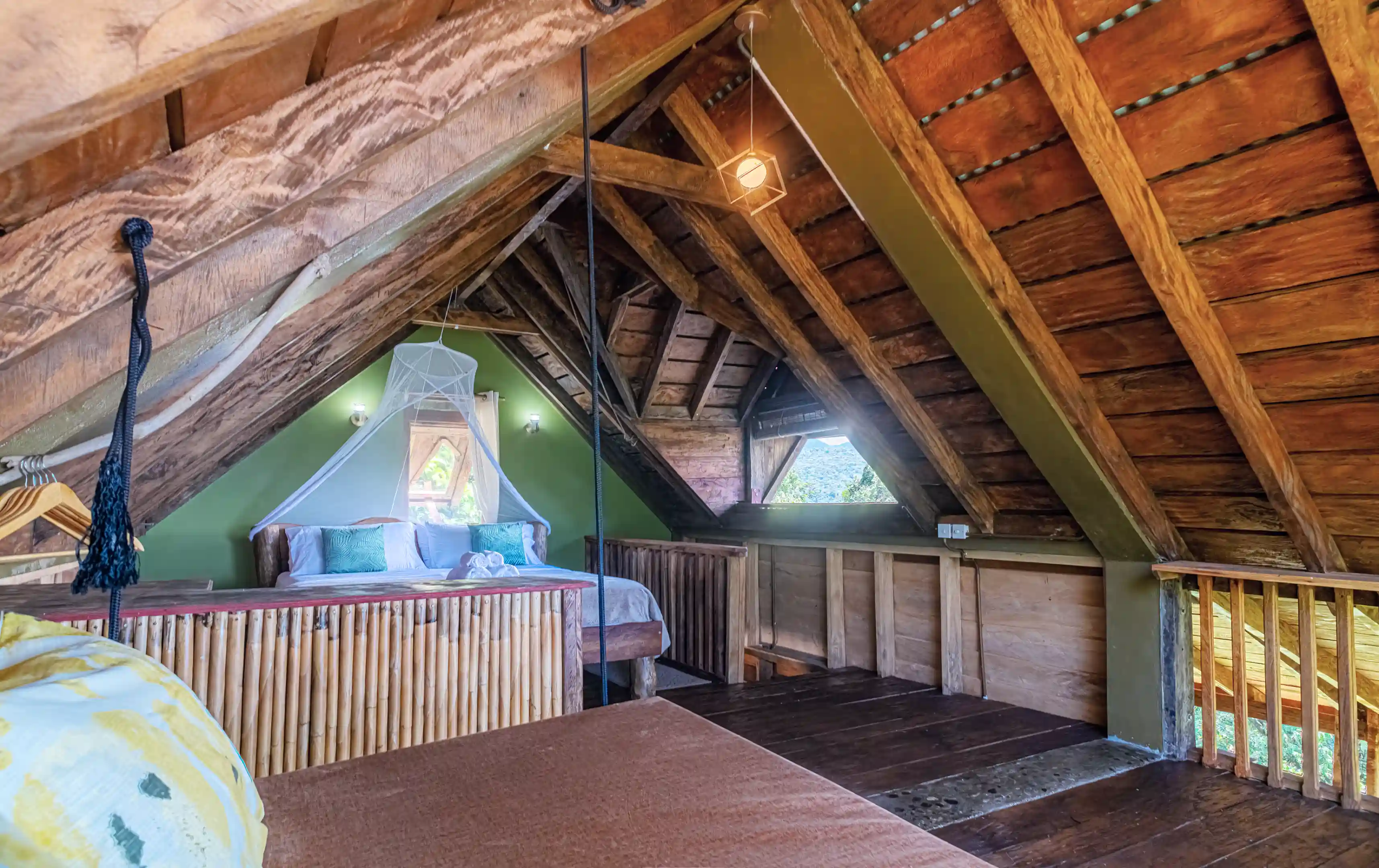 Upstairs bedroom with King Sized Bed
