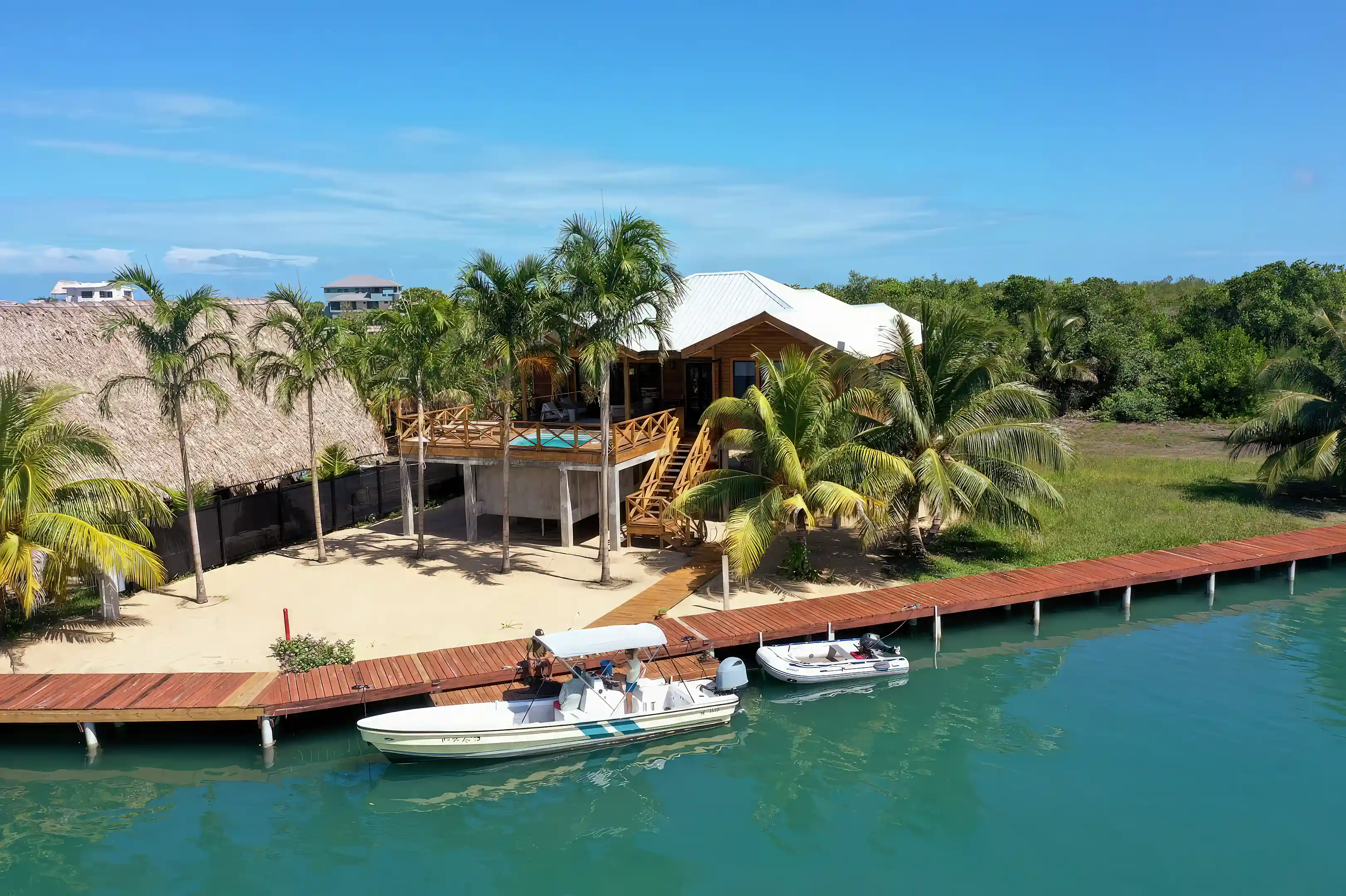 Waterfront Home for Sale in Placencia Caye, Stann Creek, Belize