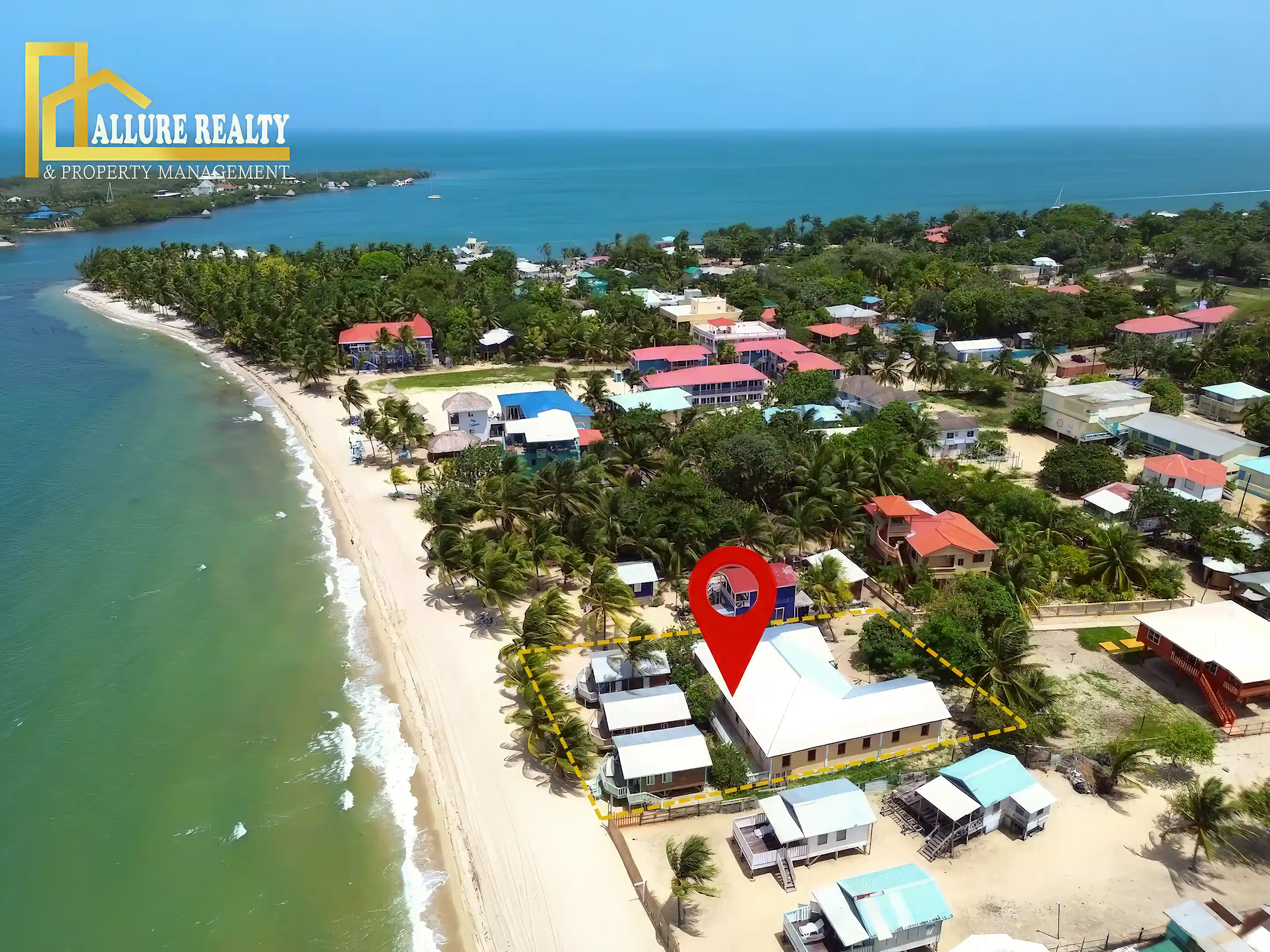 Beach House with Cabanas for Sale in Placencia Village, Stann Creek, Belize
